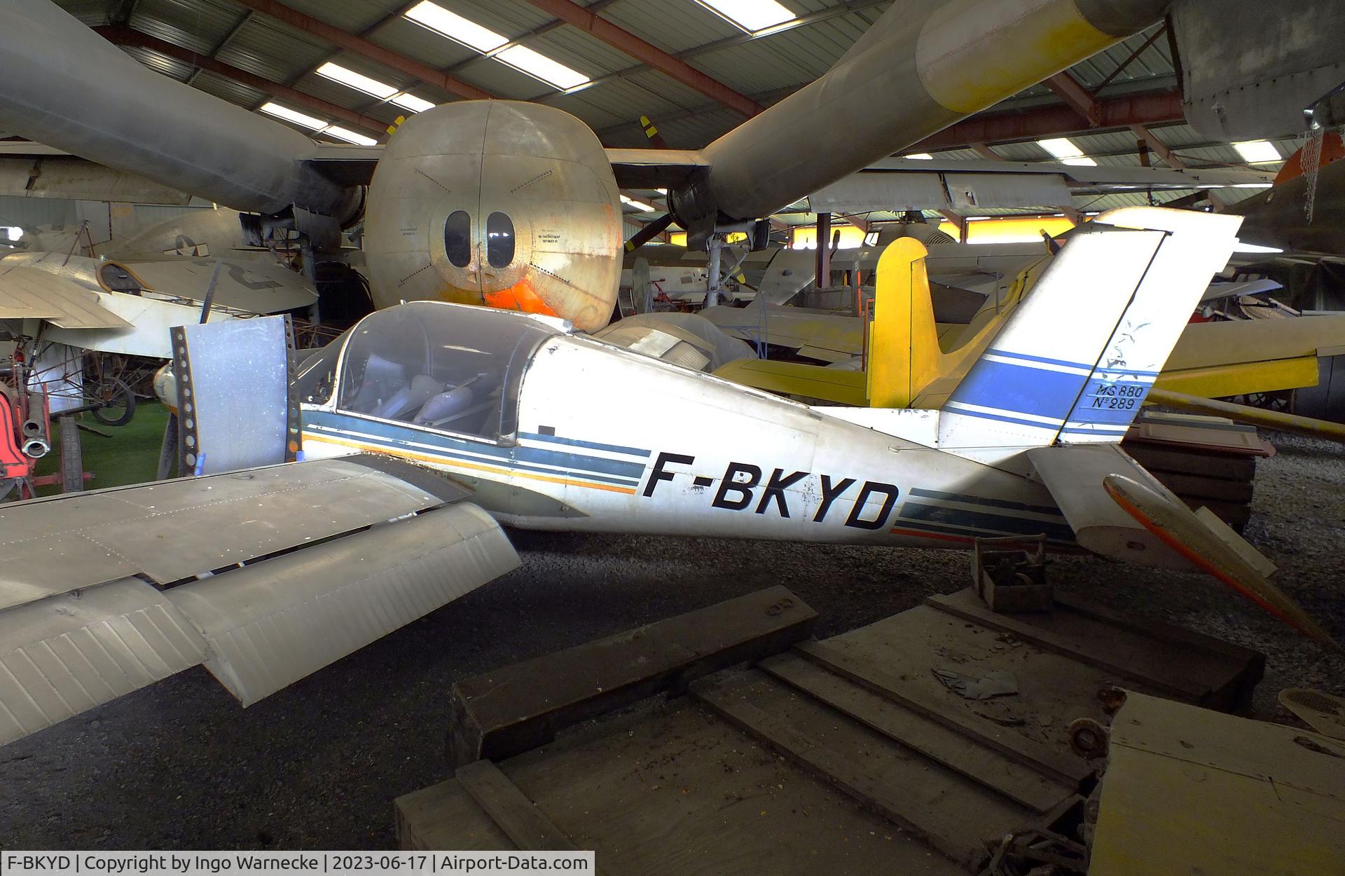 F-BKYD, 1962 Morane-Saulnier MS-880B Rallye Club C/N 289, Morane-Saulnier MS.880B Rallye Club at the Musee de l'Epopee de l'Industrie et de l'Aeronautique, Albert