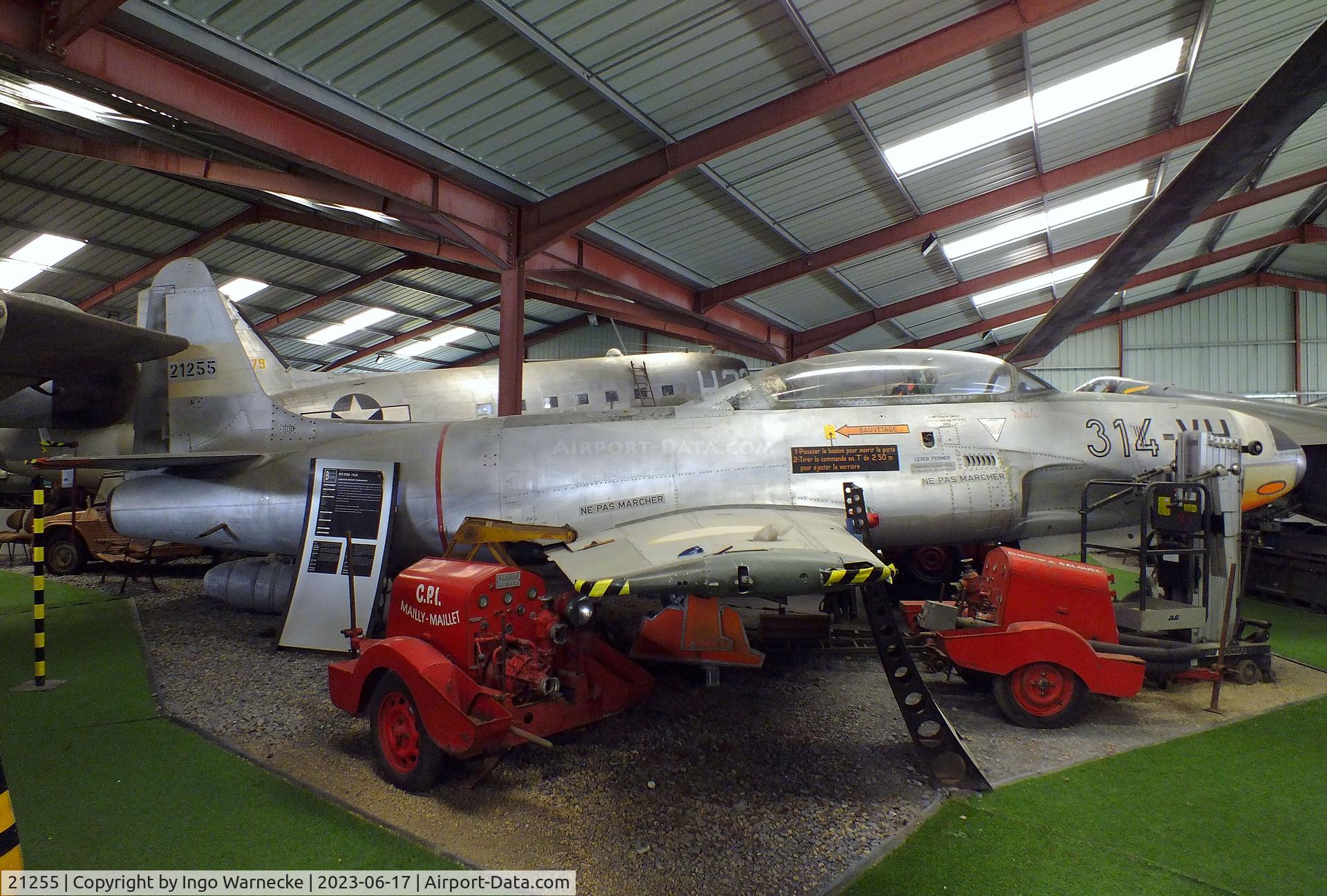 21255, Lockheed T-33A Shooting Star C/N 21255, Lockheed T-33A at the Musee de l'Epopee de l'Industrie et de l'Aeronautique, Albert