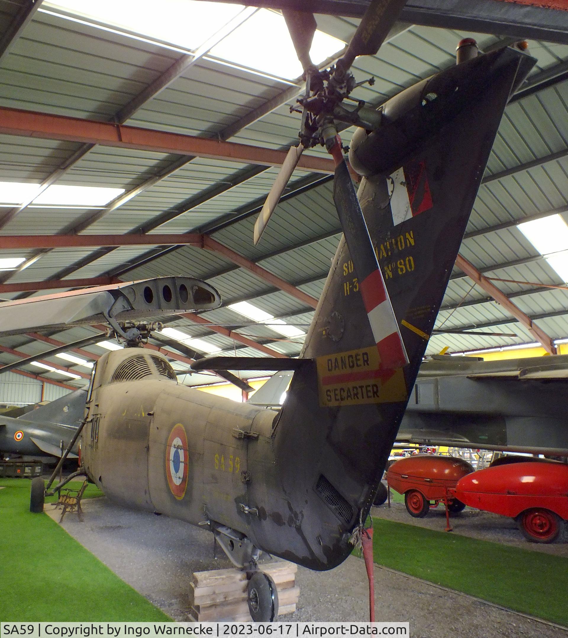 SA59, Sikorsky H-34A Choctaw C/N SA59, Sikorsky H-34A Choctaw at the Musee de l'Epopee de l'Industrie et de l'Aeronautique, Albert
