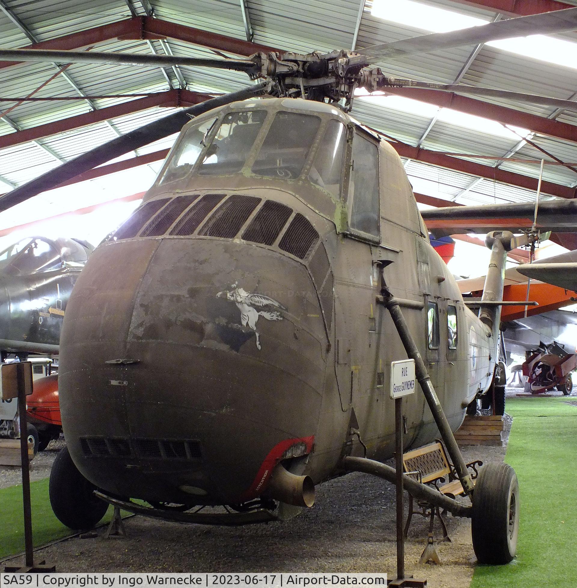SA59, Sikorsky H-34A Choctaw C/N SA59, Sikorsky H-34A Choctaw at the Musee de l'Epopee de l'Industrie et de l'Aeronautique, Albert