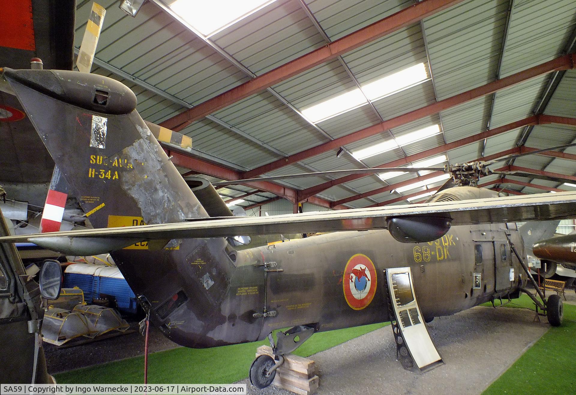 SA59, Sikorsky H-34A Choctaw C/N SA59, Sikorsky H-34A Choctaw at the Musee de l'Epopee de l'Industrie et de l'Aeronautique, Albert