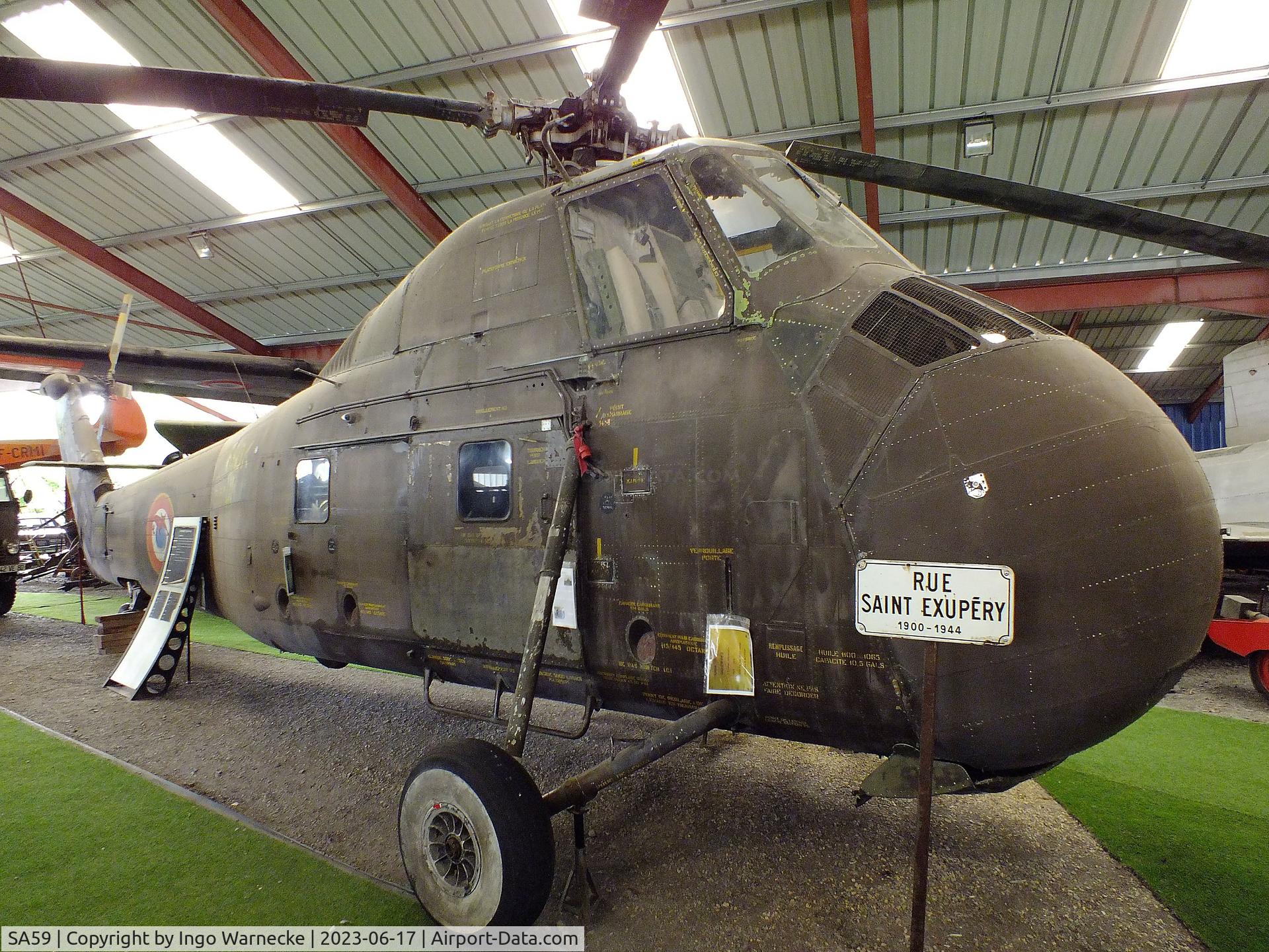 SA59, Sikorsky H-34A Choctaw C/N SA59, Sikorsky H-34A Choctaw at the Musee de l'Epopee de l'Industrie et de l'Aeronautique, Albert