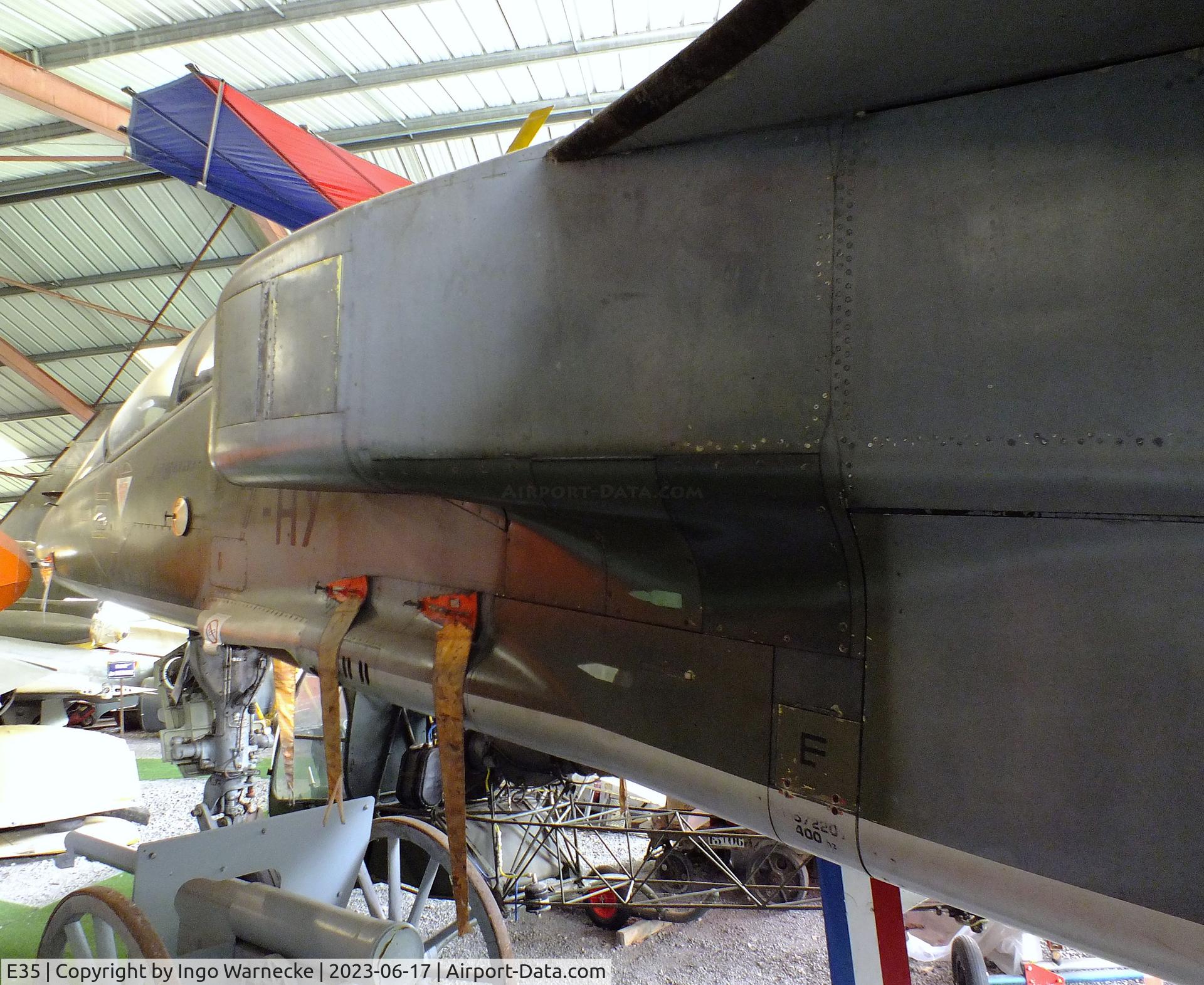 E35, Sepecat Jaguar E C/N E35, SEPECAT Jaguar E at the Musee de l'Epopee de l'Industrie et de l'Aeronautique, Albert