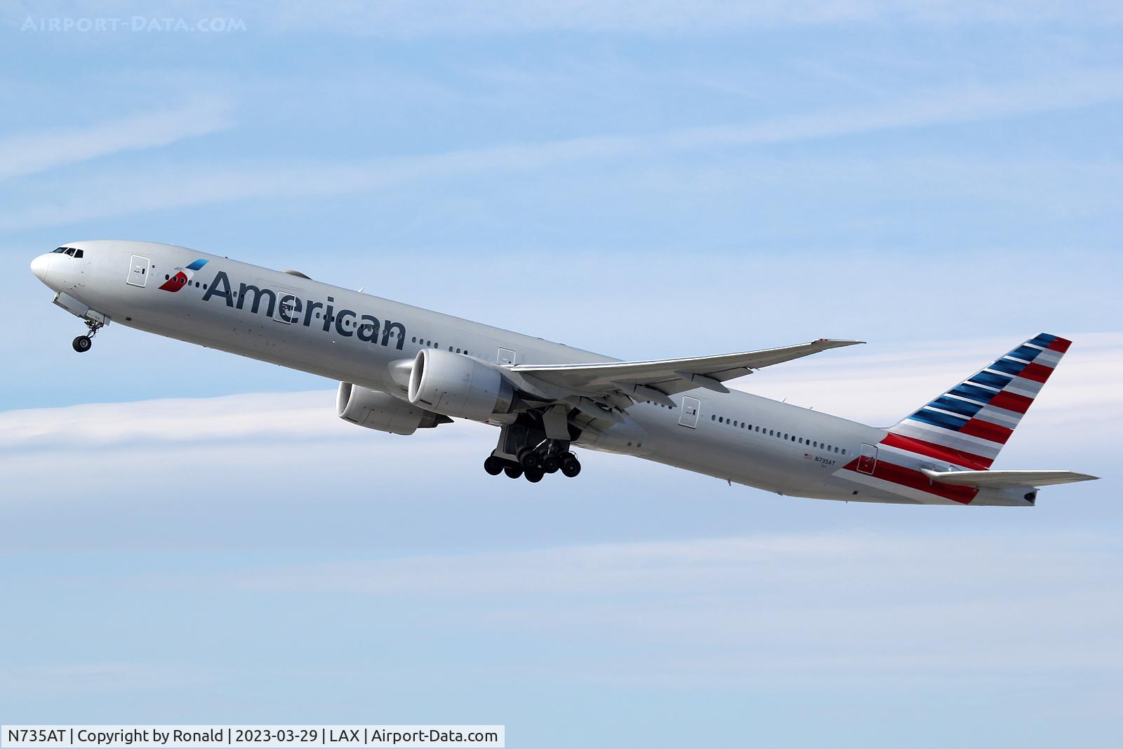 N735AT, 2016 Boeing 777-323/ER C/N 32439, at lax