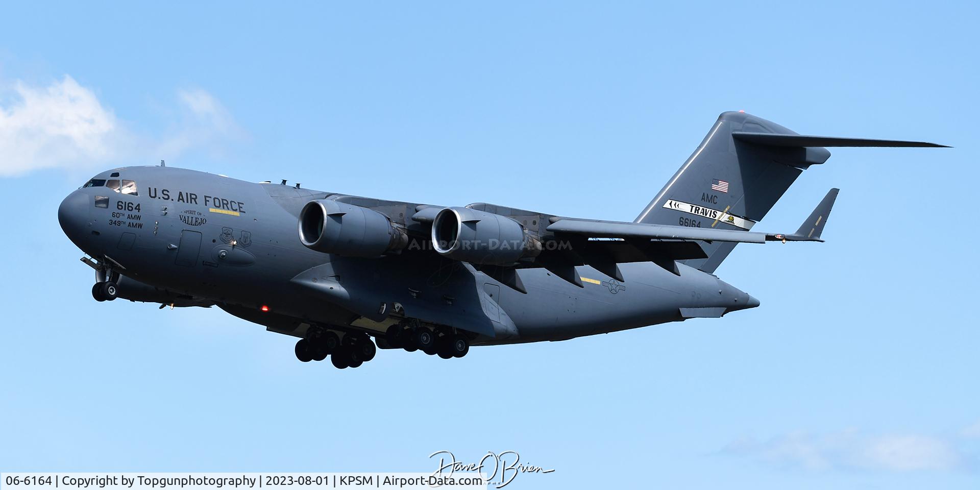06-6164, 2006 Boeing C-17A Globemaster III C/N F-172, REACH528 inbound RW34