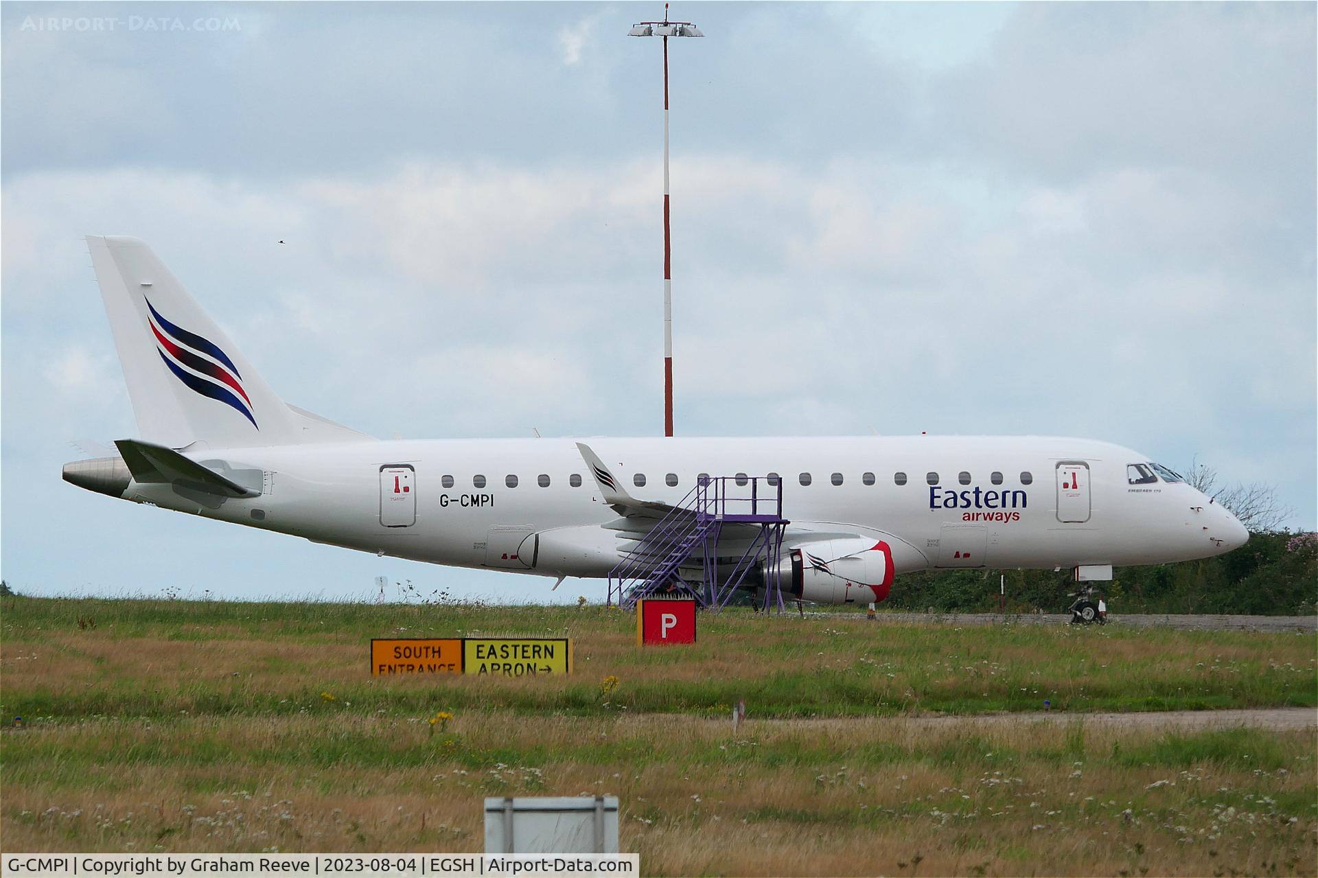 G-CMPI, 2004 Embraer 170ST (ERJ-170-100ST) C/N 17000029, Parked at Norwich.