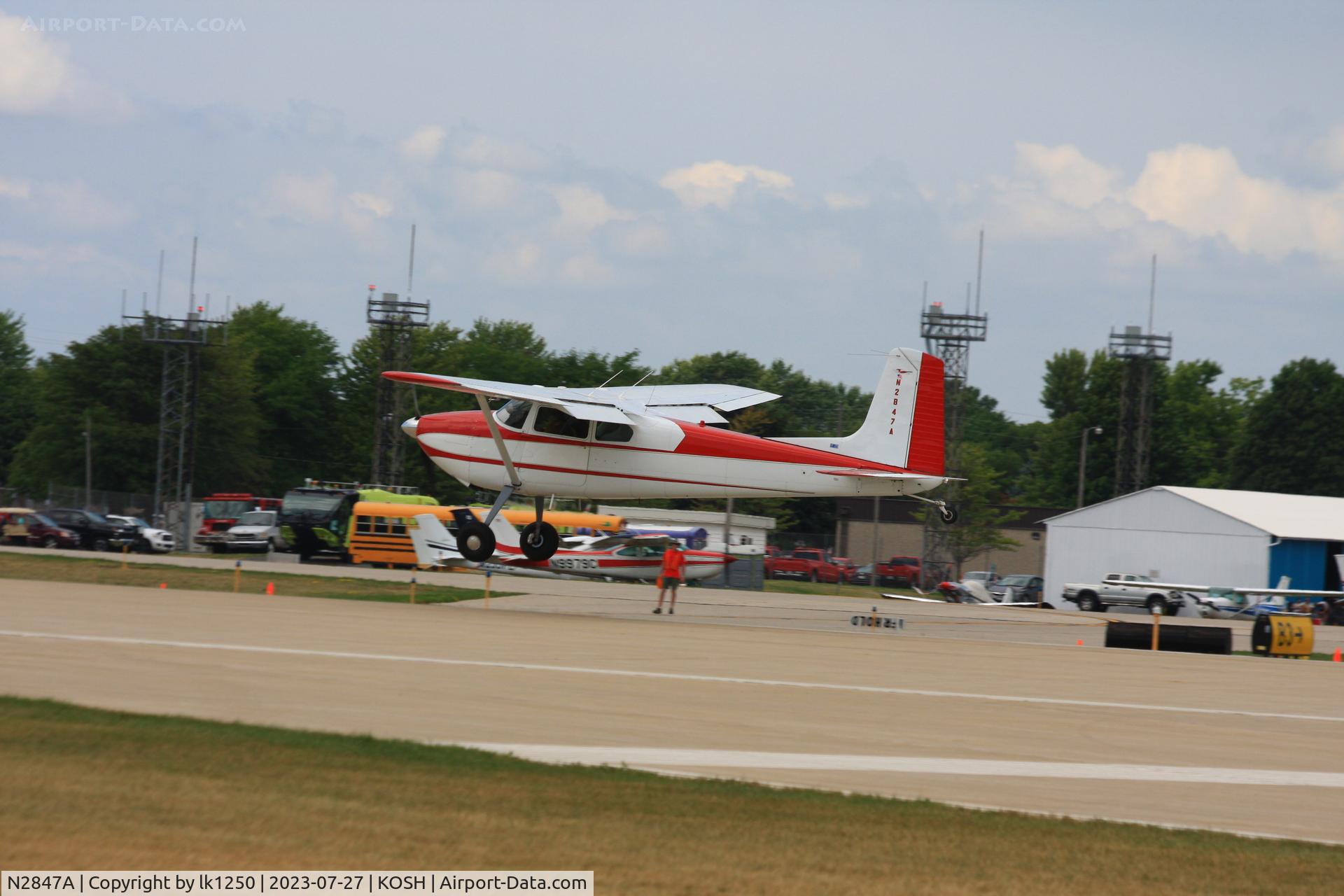N2847A, 1953 Cessna 180 C/N 30047, This Cessna 180 arrived at EAA Venture 2023