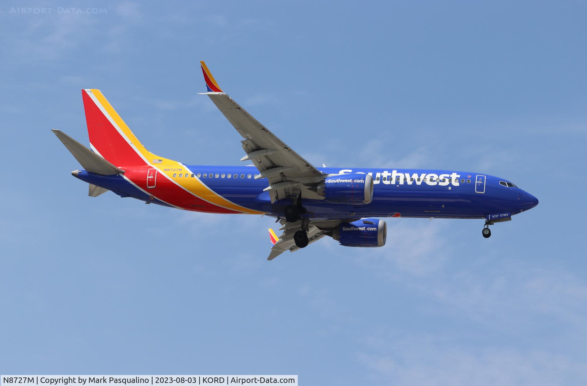 N8727M, 2018 Boeing 737-8 MAX C/N 42576, Boeing 737-8 MAX