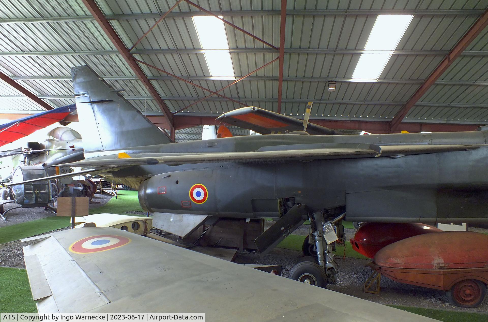A15, Sepecat Jaguar A C/N A15, SEPECAT Jaguar A at the Musee de l'Epopee de l'Industrie et de l'Aeronautique, Albert