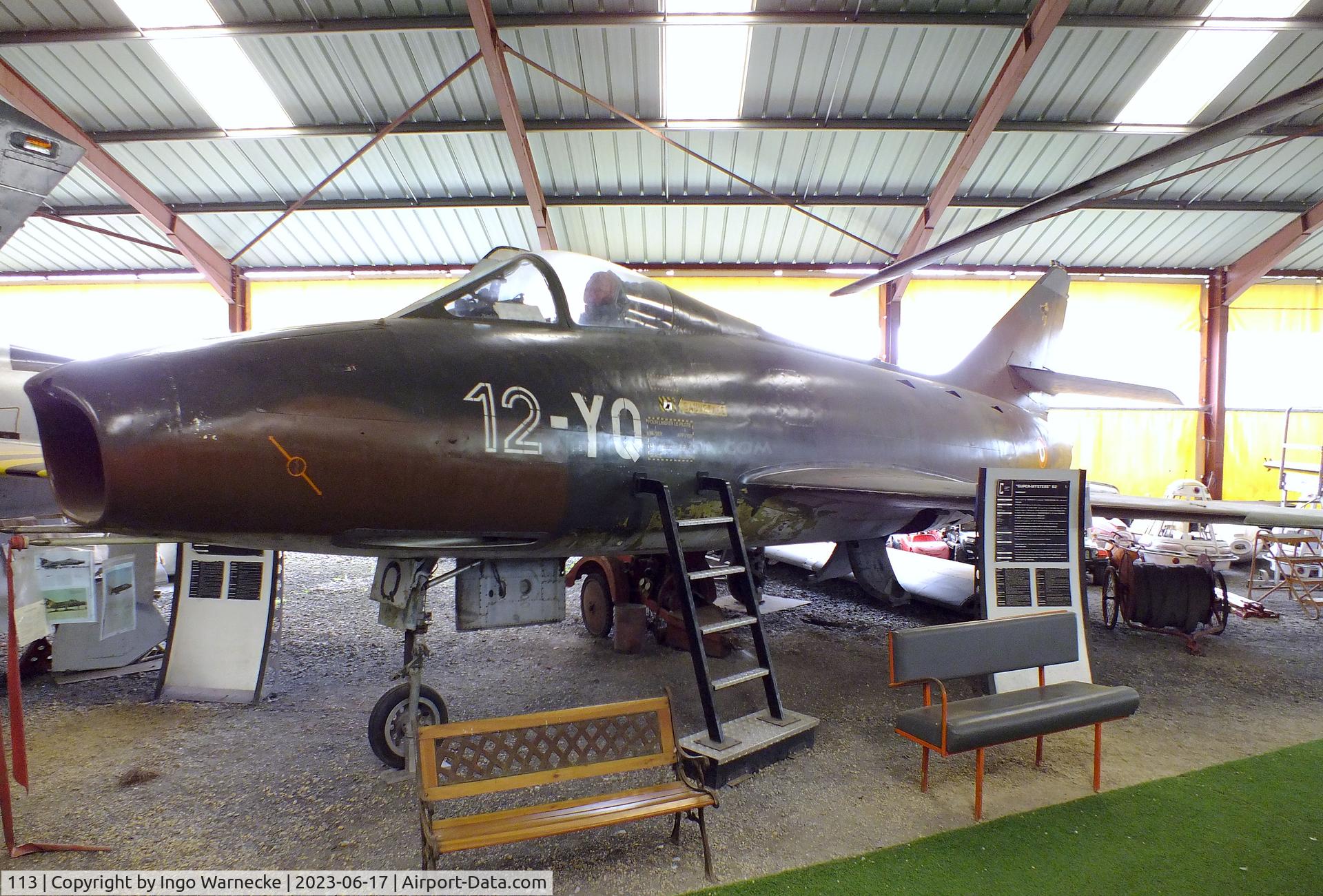 113, Dassault Super Mystere B.2 C/N 113, Dassault Super Mystere B.2 at the Musee de l'Epopee de l'Industrie et de l'Aeronautique, Albert