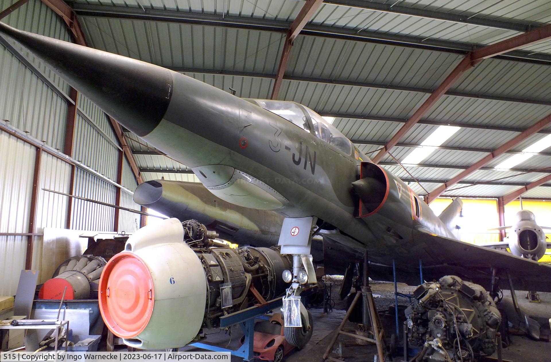 515, 1966 Dassault Mirage IIIE C/N 515, Dassault Mirage III E at the Musee de l'Epopee de l'Industrie et de l'Aeronautique, Albert