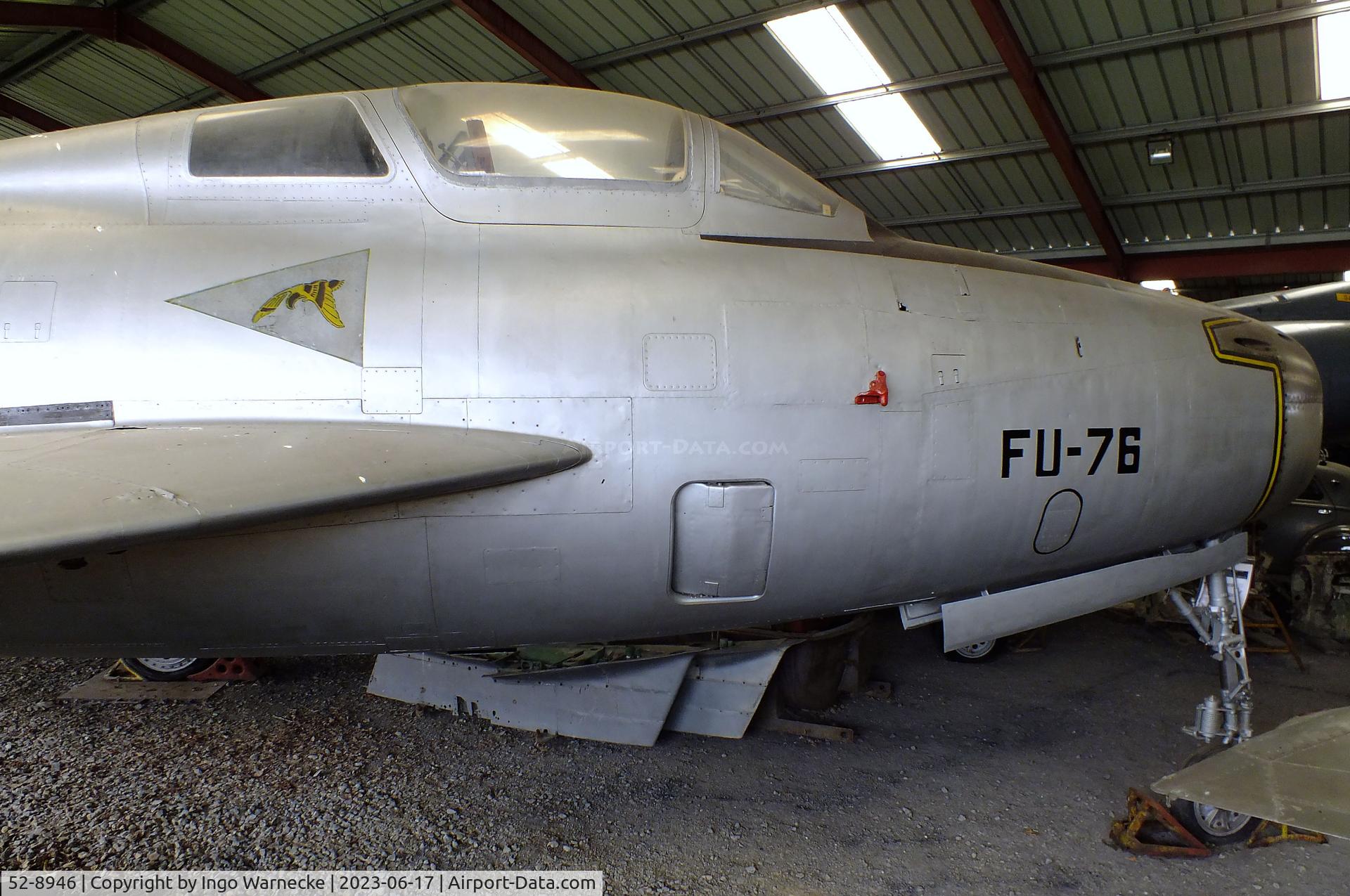 52-8946, 1952 Republic F-84F-61-RE Thunderstreak C/N 53-6536, Republic F-84F Thunderstreak at the Musee de l'Epopee de l'Industrie et de l'Aeronautique, Albert