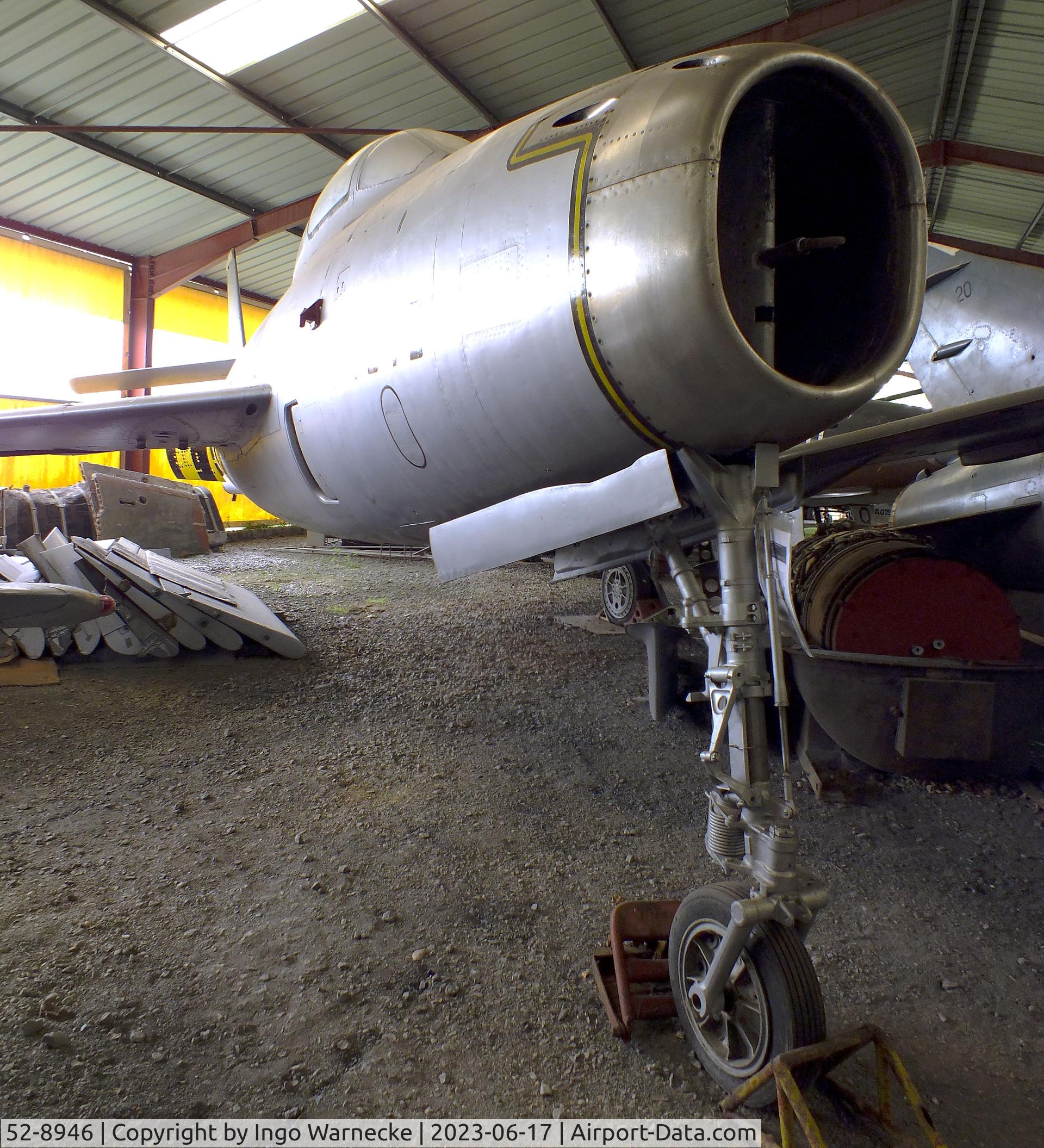 52-8946, 1952 Republic F-84F-61-RE Thunderstreak C/N 53-6536, Republic F-84F Thunderstreak at the Musee de l'Epopee de l'Industrie et de l'Aeronautique, Albert