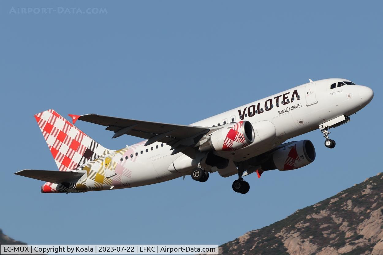 EC-MUX, 2003 Airbus A319-111 C/N 2037, Departure to Lille.