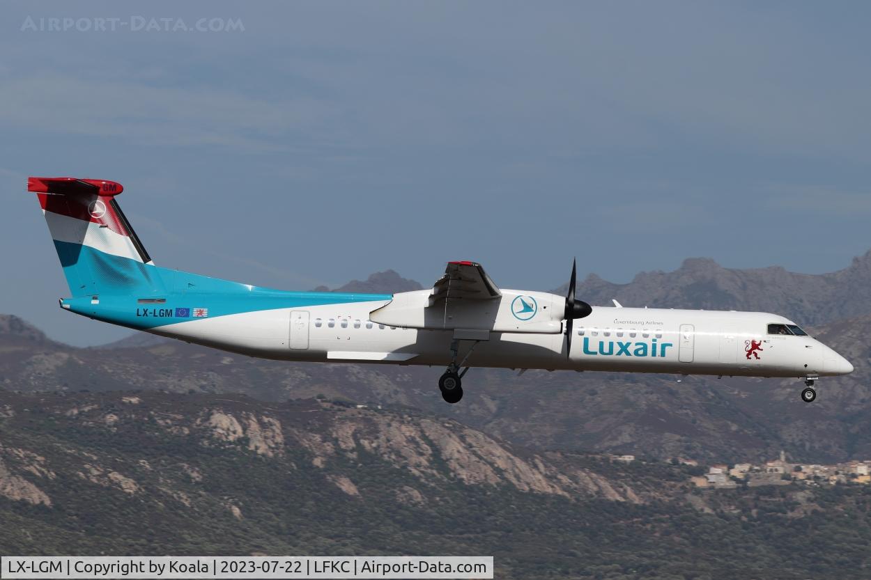 LX-LGM, 2012 De Havilland Canada DHC-8-402Q Dash 8 C/N 4425, Arrival from Luxembourg.