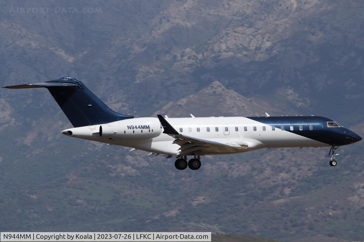 N944MM, 2000 Bombardier BD-700-1A10 Global Express C/N 9024, Arrival from Marseille (MRS).