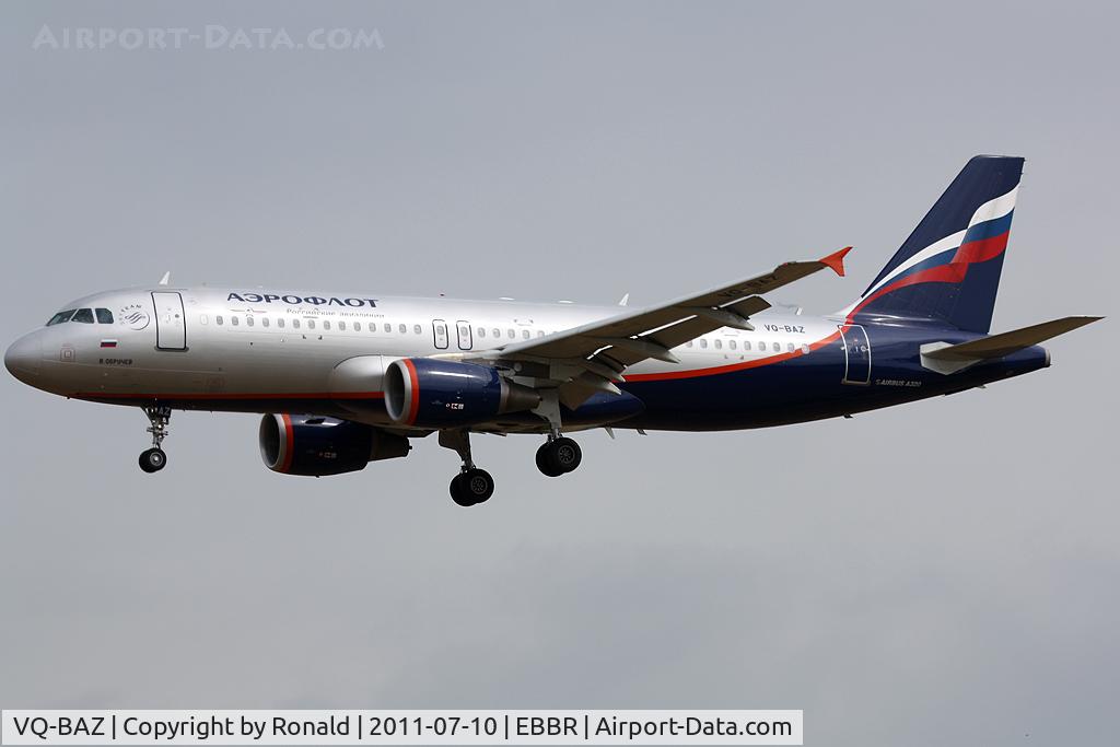 VQ-BAZ, 2009 Airbus A320-214 C/N 3789, at bru