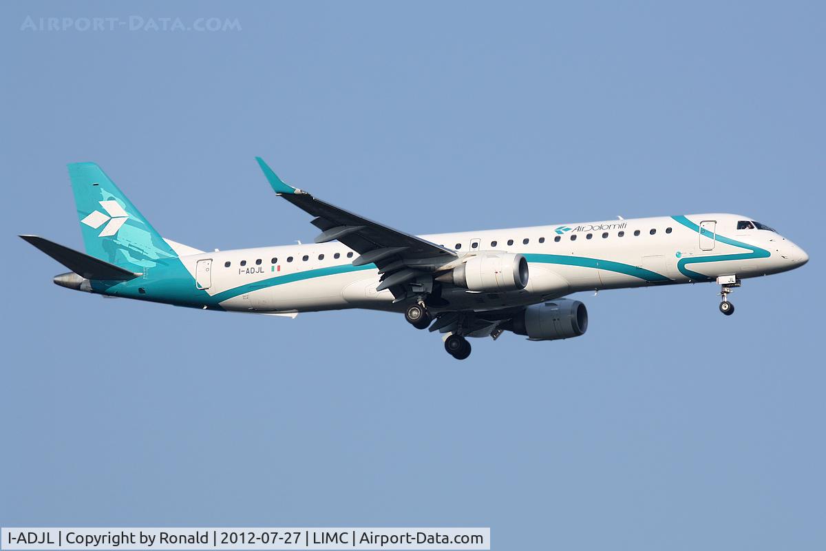 I-ADJL, 2009 Embraer 195LR (ERJ-190-200LR) C/N 19000256, at mxp