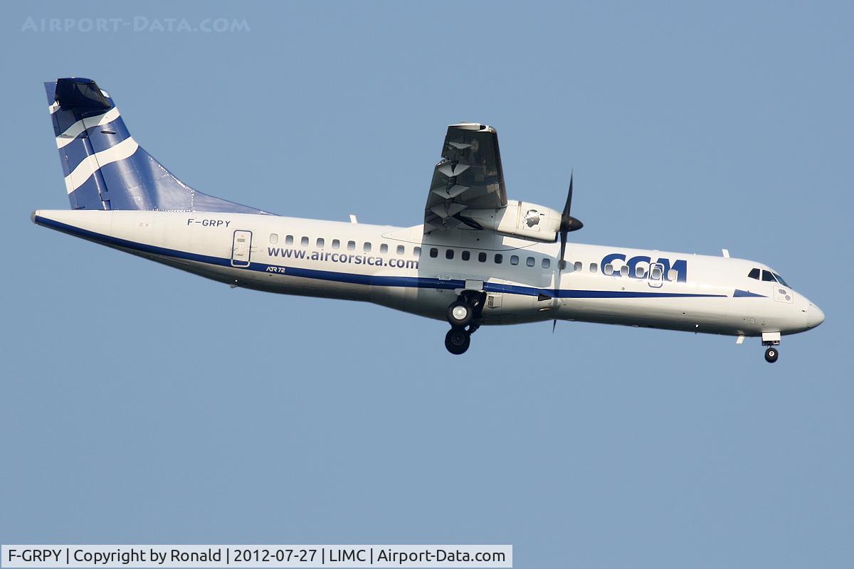 F-GRPY, 2007 ATR 72-500 C/N 742, at mxp