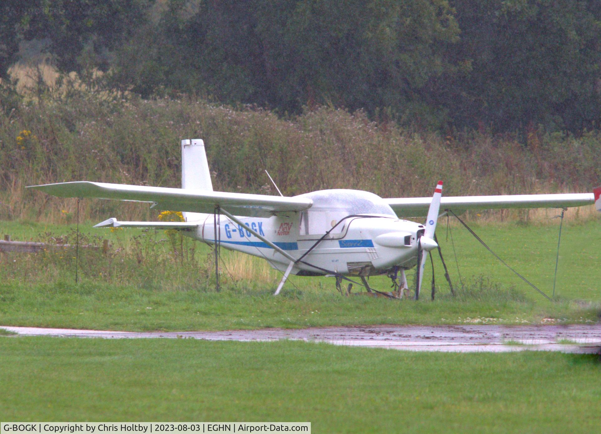 G-BOGK, 1989 ARV ARV-1 Super 2 C/N PFA 152-11138, Parked & tethered at Sandown (EGHN) Isle of Wight. De-registered due to CAA cancellation 8.9.21
