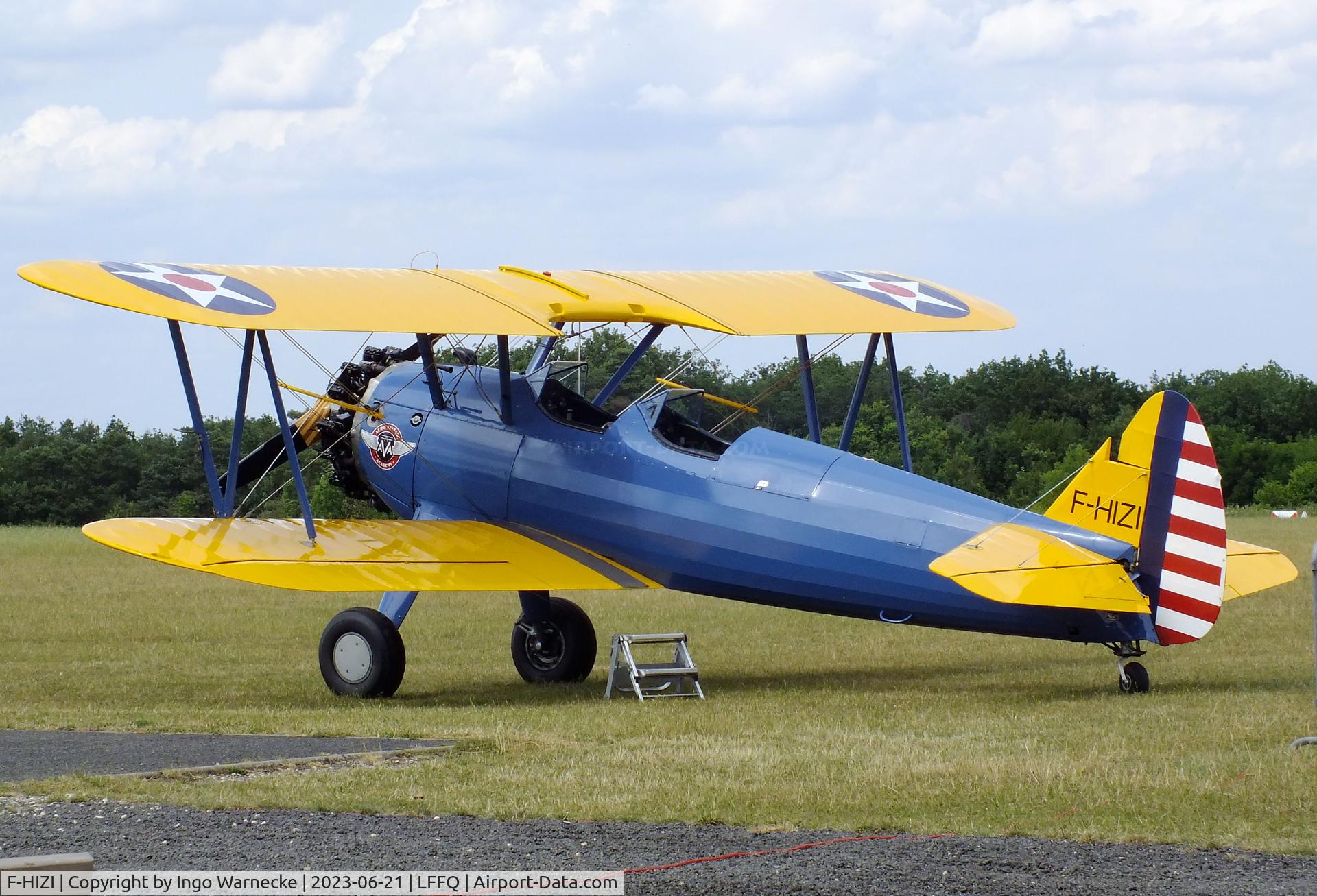 F-HIZI, 1940 Boeing A75N1 (PT-17) C/N 75-548, Boeing (Stearman) A75N1 (PT-17) at the Musee Volant Salis/Aero Vintage Academy, Cerny