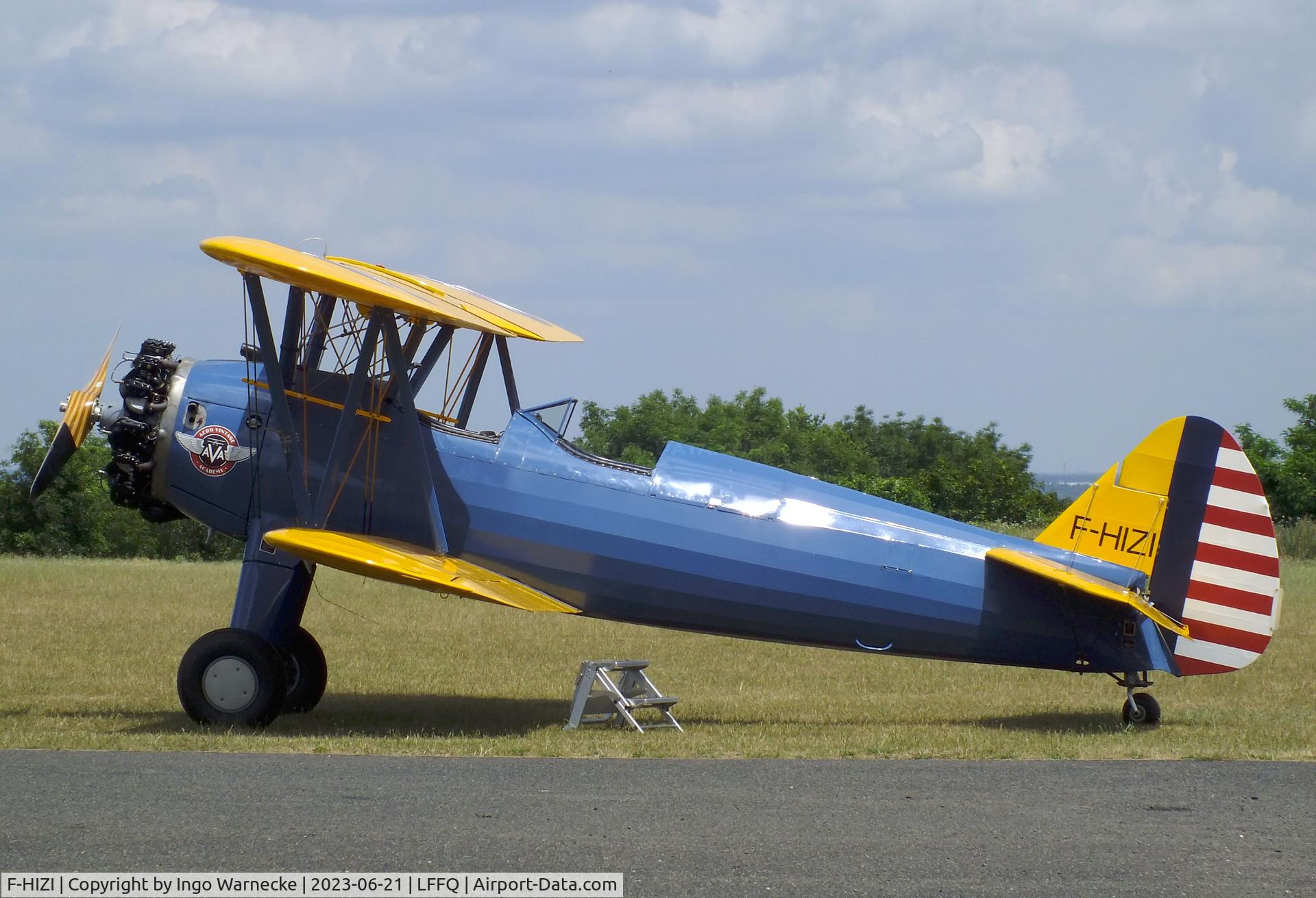 F-HIZI, 1940 Boeing A75N1 (PT-17) C/N 75-548, Boeing (Stearman) A75N1 (PT-17) at the Musee Volant Salis/Aero Vintage Academy, Cerny