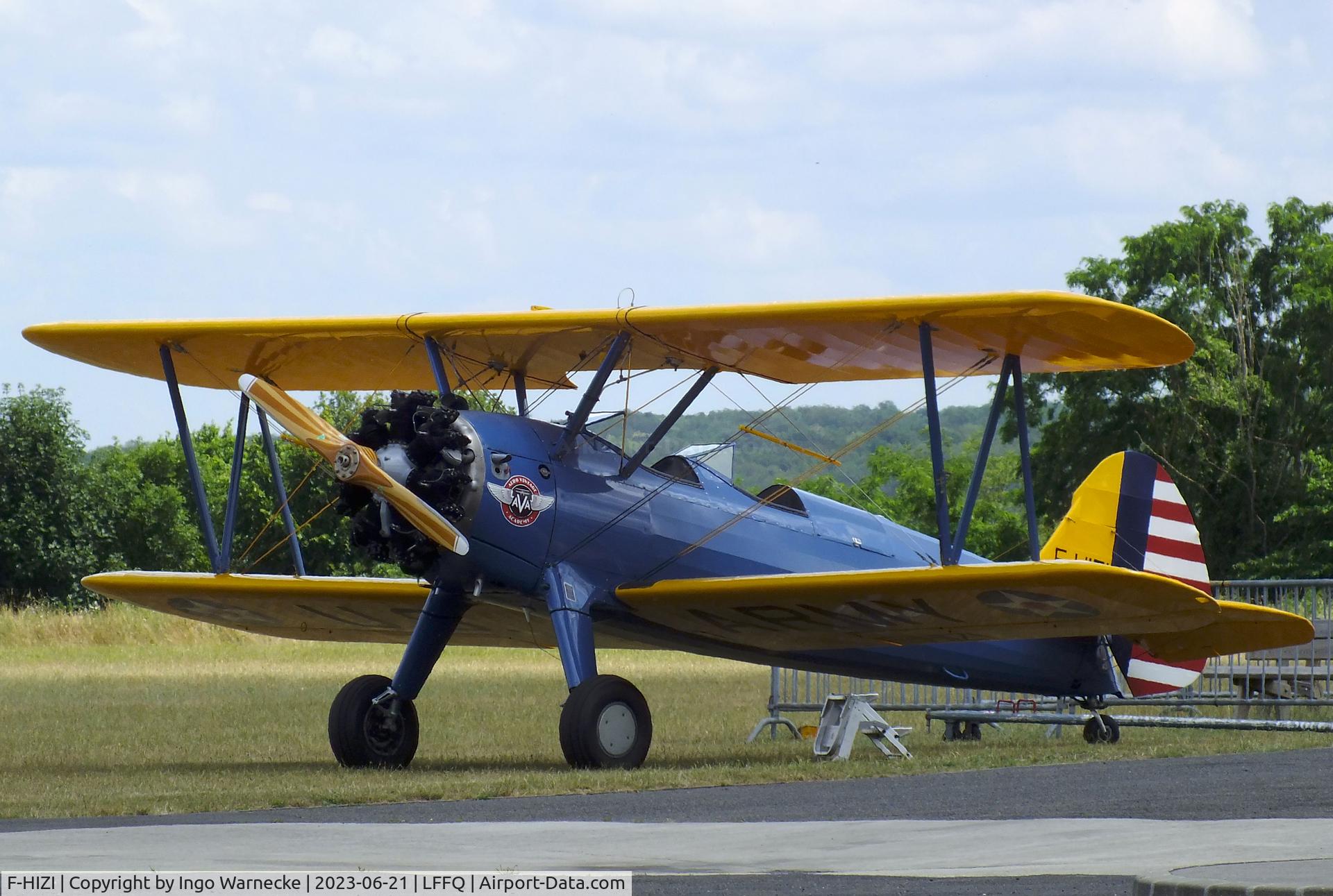F-HIZI, 1940 Boeing A75N1 (PT-17) C/N 75-548, Boeing (Stearman) A75N1 (PT-17) at the Musee Volant Salis/Aero Vintage Academy, Cerny