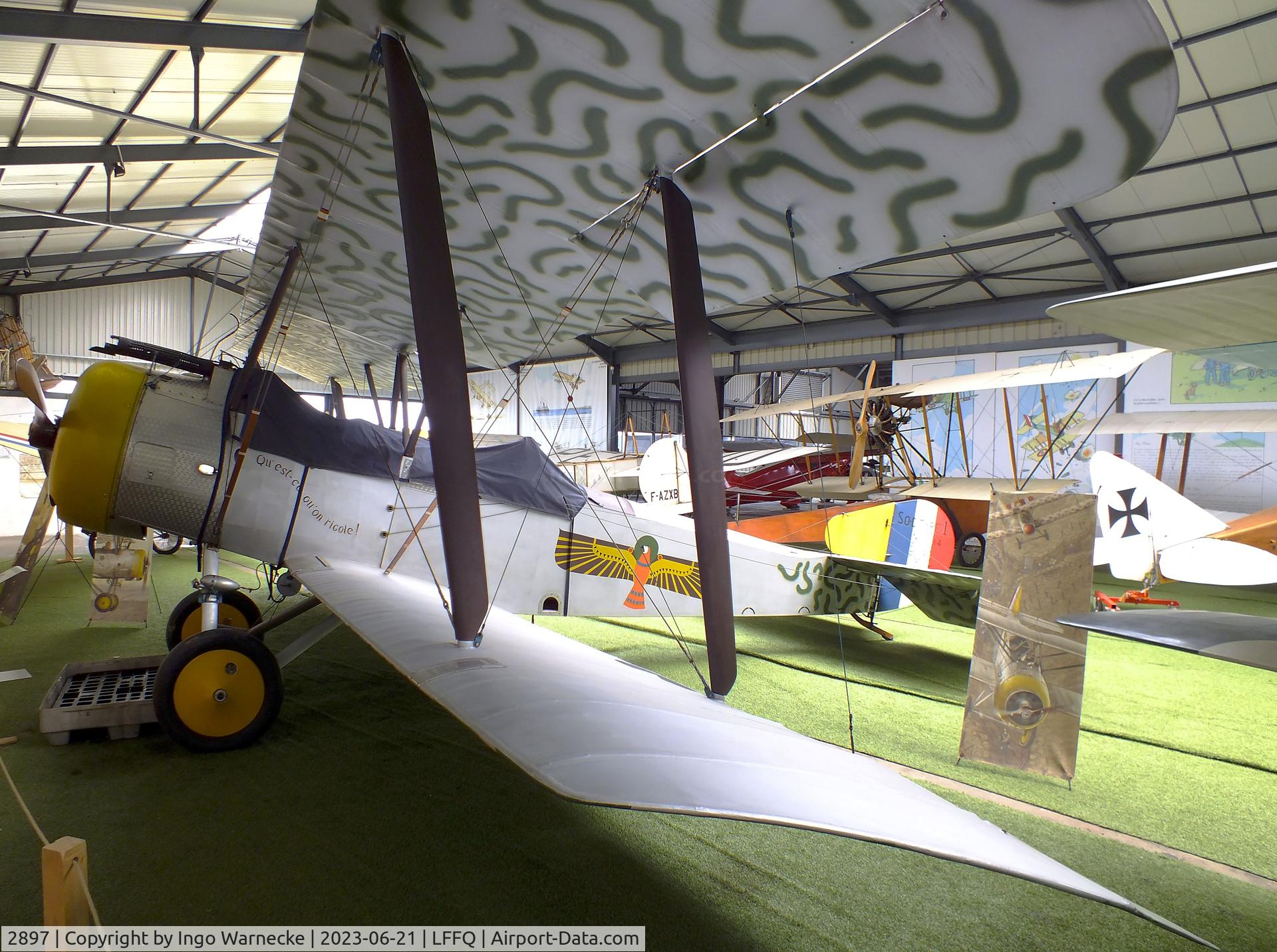 2897, 1917 Sopwith 1½ Strutter 1B2 C/N 2897, Sopwith 1 1/2 Strutter 1B2 at the Musee Volant Salis/Aero Vintage Academy, Cerny