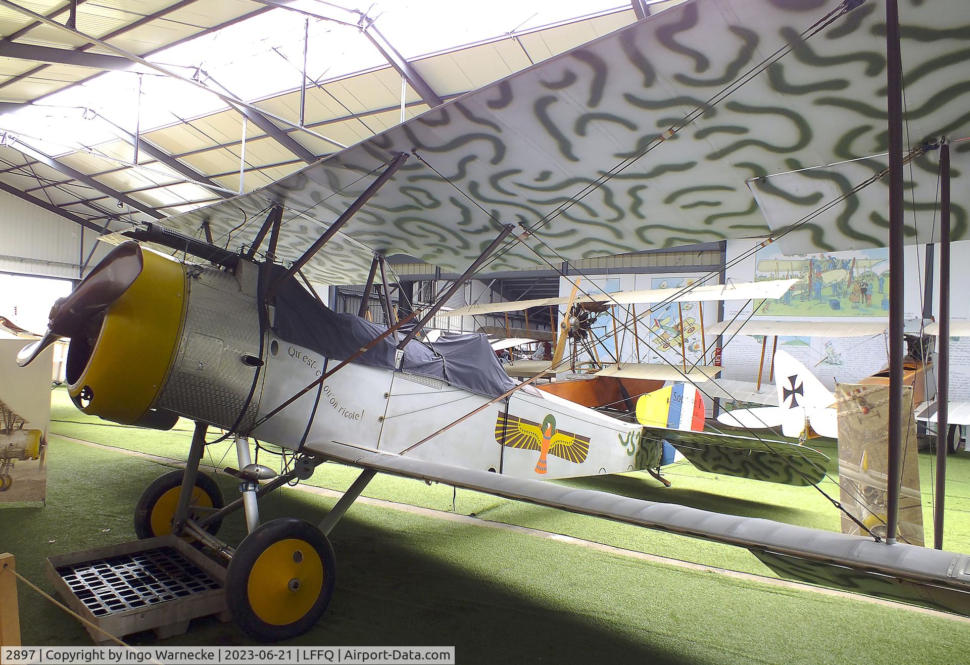 2897, 1917 Sopwith 1½ Strutter 1B2 C/N 2897, Sopwith 1 1/2 Strutter 1B2 at the Musee Volant Salis/Aero Vintage Academy, Cerny