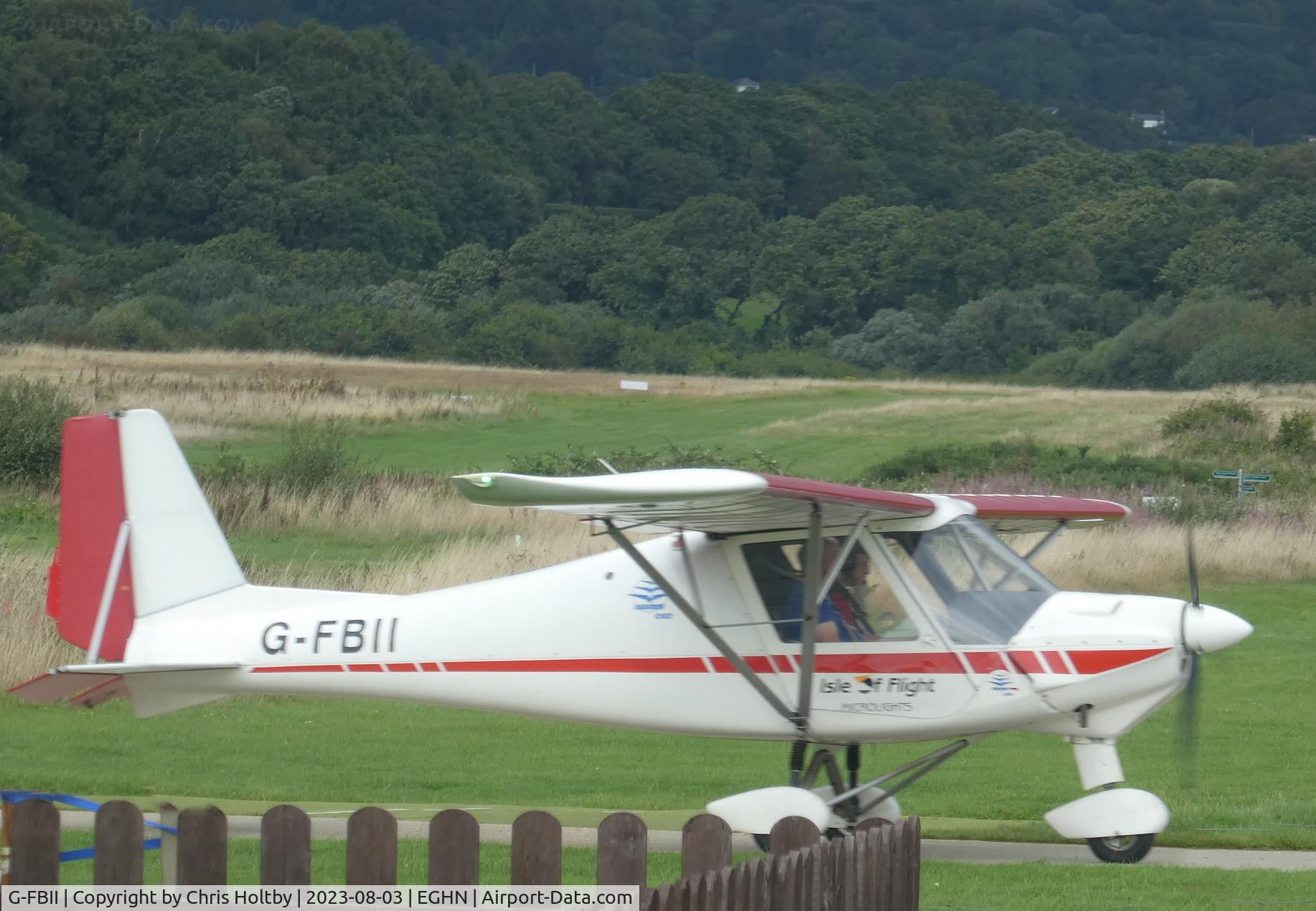G-FBII, 2003 Comco Ikarus C42 FB100 C/N 0310-6574, Landed at Sandown Airport (EGHN) Isle of Wight
