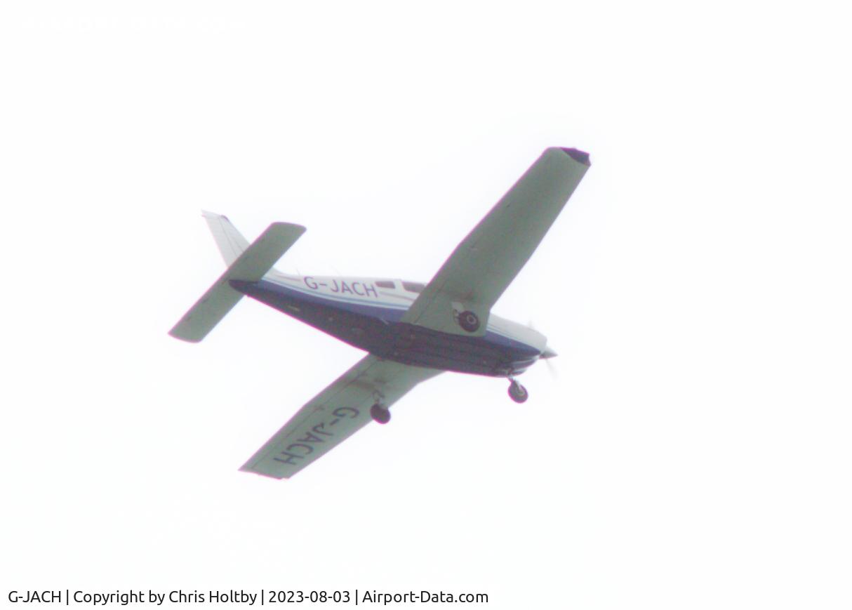 G-JACH, 2003 Piper PA-28-181 Cherokee Archer III C/N 2843585, Over Shanklin Isle of Wight