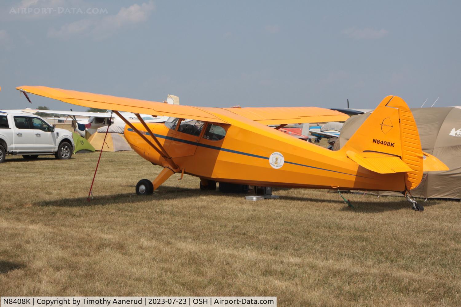 N8408K, 1946 Stinson 108-1 Voyager C/N 108-1408, 1946 Stinson 108-1, c/n: 108-1408, AirVenture 2023