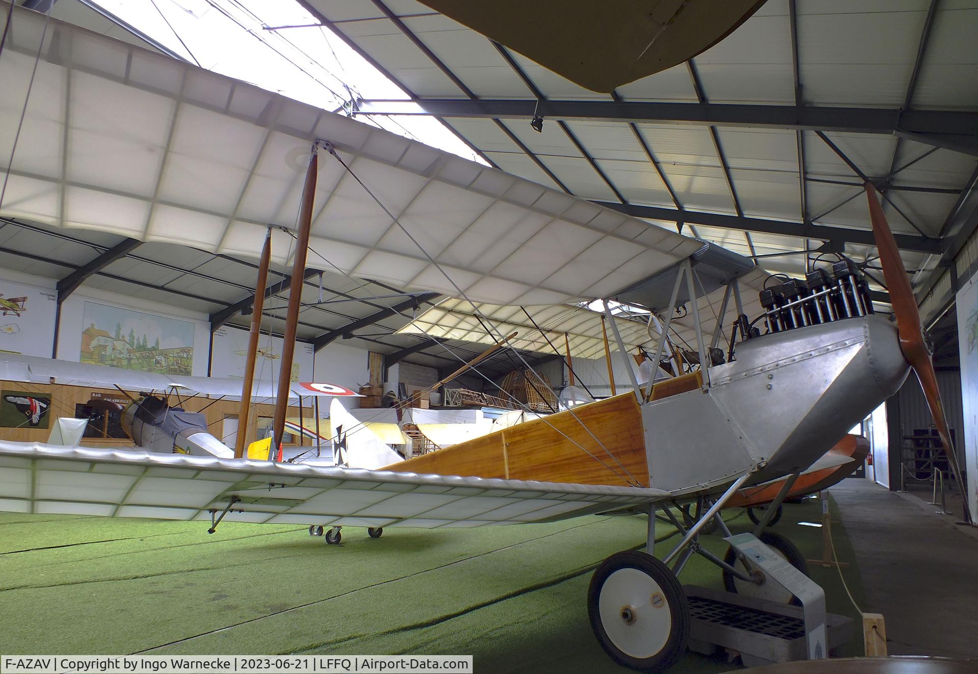 F-AZAV, LFG Roland C.II C/N 005, Amicale Jean Salis Albatros C II two-seater look-alike (converted from a De Havilland D.H.82 Tiger Moth) at the Musee Volant Salis/Aero Vintage Academy, Cerny