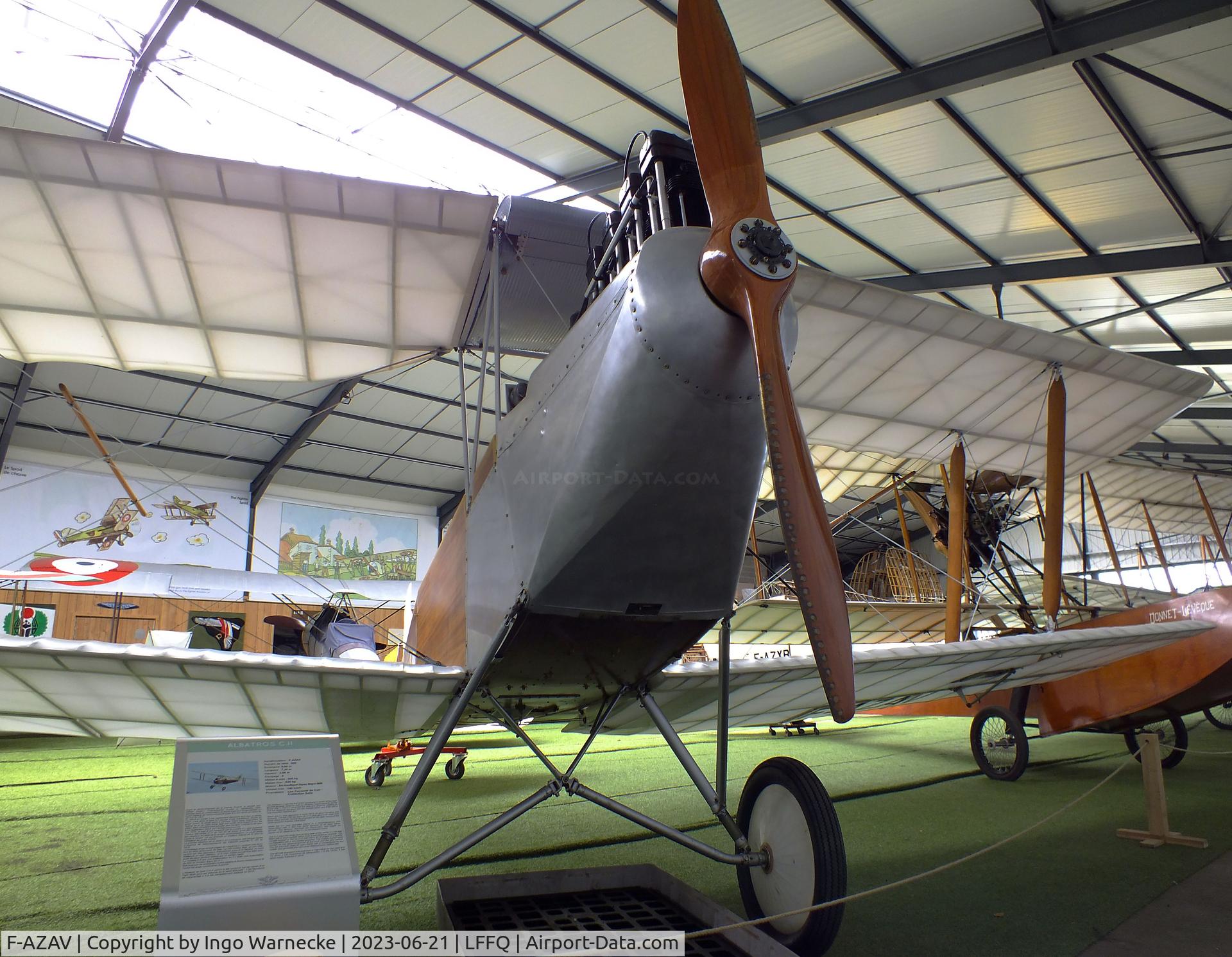 F-AZAV, LFG Roland C.II C/N 005, Amicale Jean Salis Albatros C II two-seater look-alike (converted from a De Havilland D.H.82 Tiger Moth) at the Musee Volant Salis/Aero Vintage Academy, Cerny