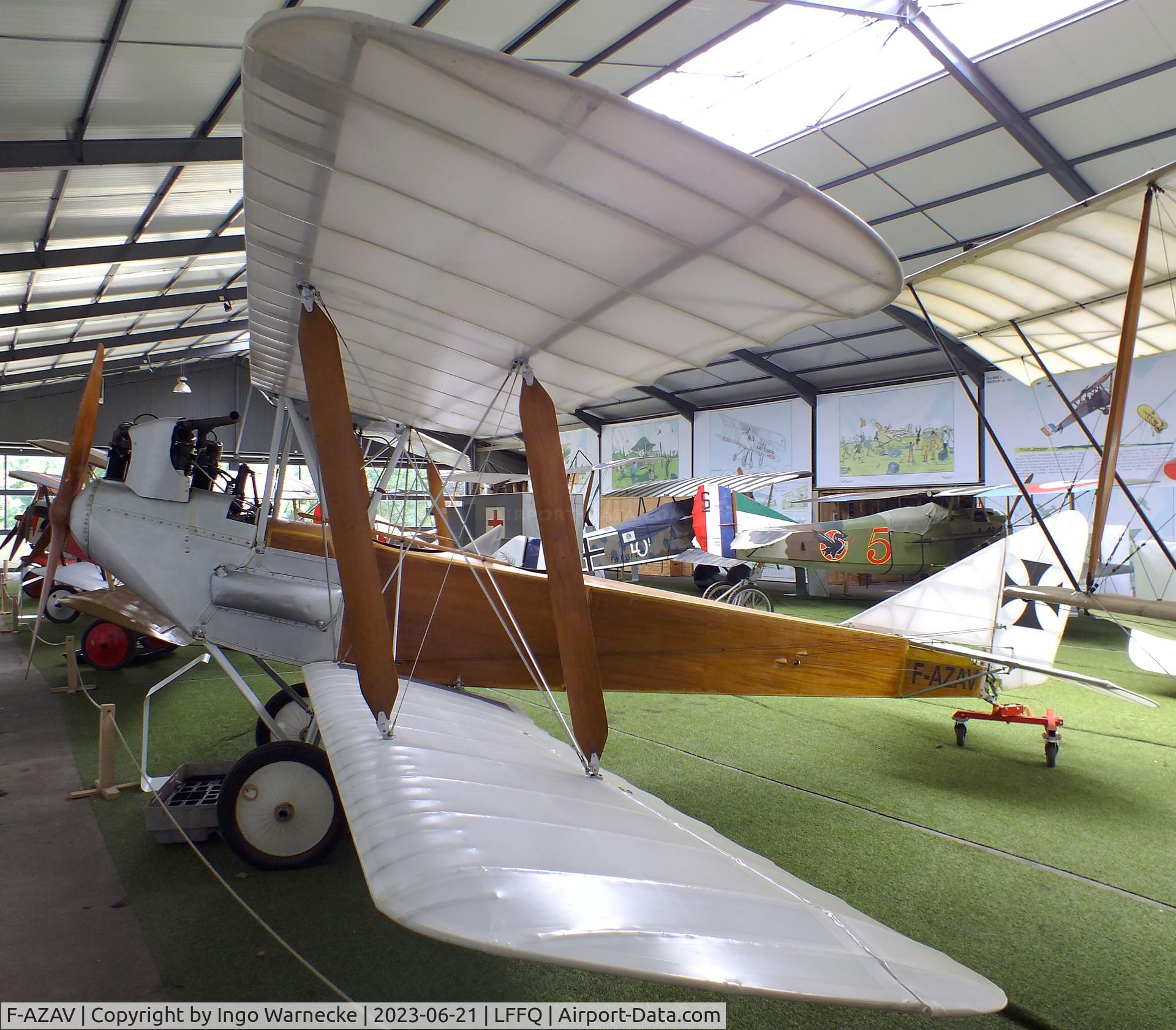 F-AZAV, LFG Roland C.II C/N 005, Amicale Jean Salis Albatros C II two-seater look-alike (converted from a De Havilland D.H.82 Tiger Moth) at the Musee Volant Salis/Aero Vintage Academy, Cerny