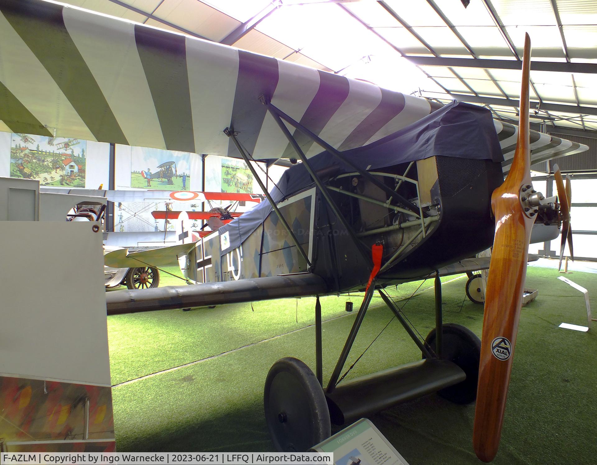 F-AZLM, 2007 Fokker D-VIIF Replica C/N 01MF, Fokker D VII replica at the Musee Volant Salis/Aero Vintage Academy, Cerny