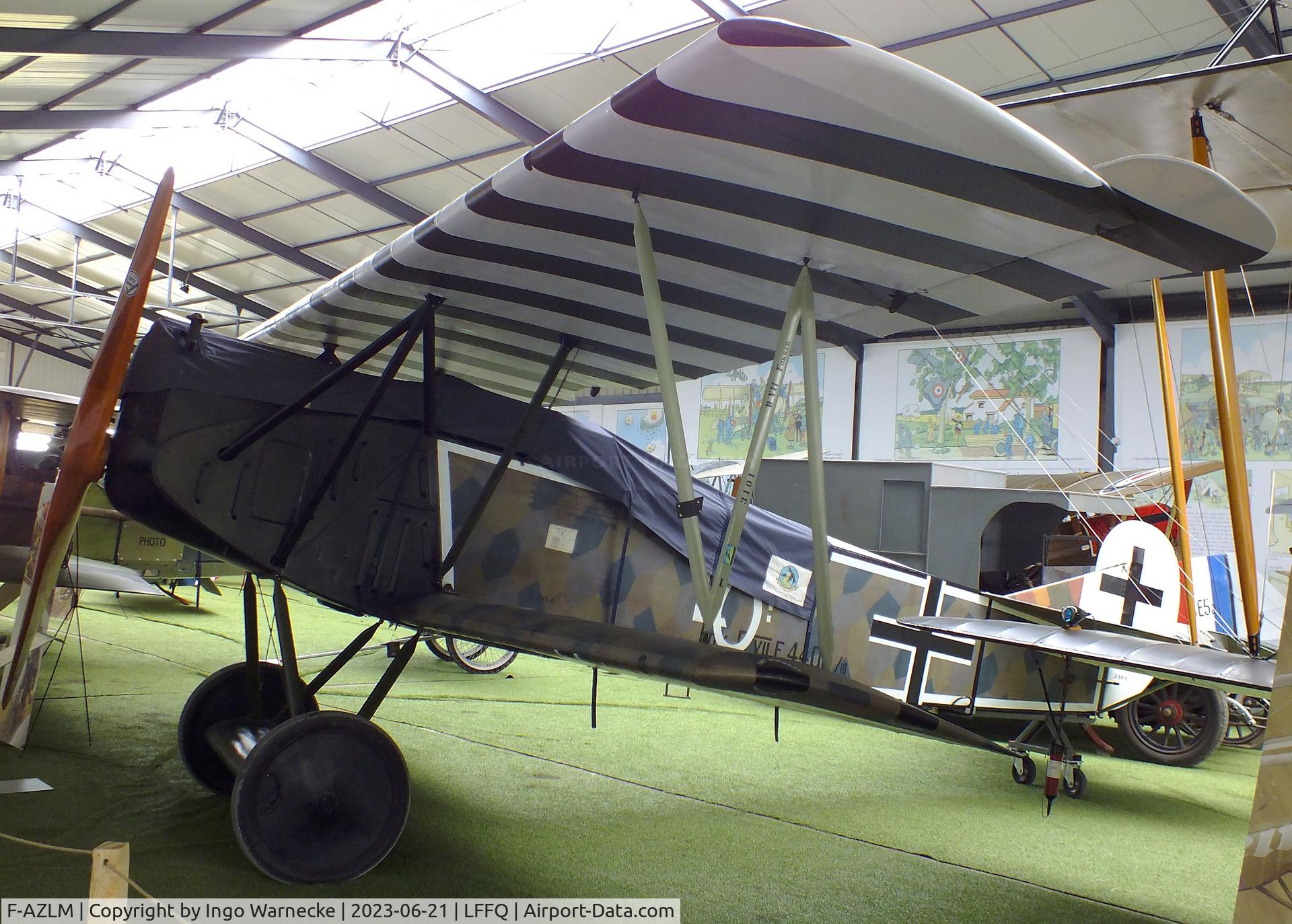 F-AZLM, 2007 Fokker D-VIIF Replica C/N 01MF, Fokker D VII replica at the Musee Volant Salis/Aero Vintage Academy, Cerny