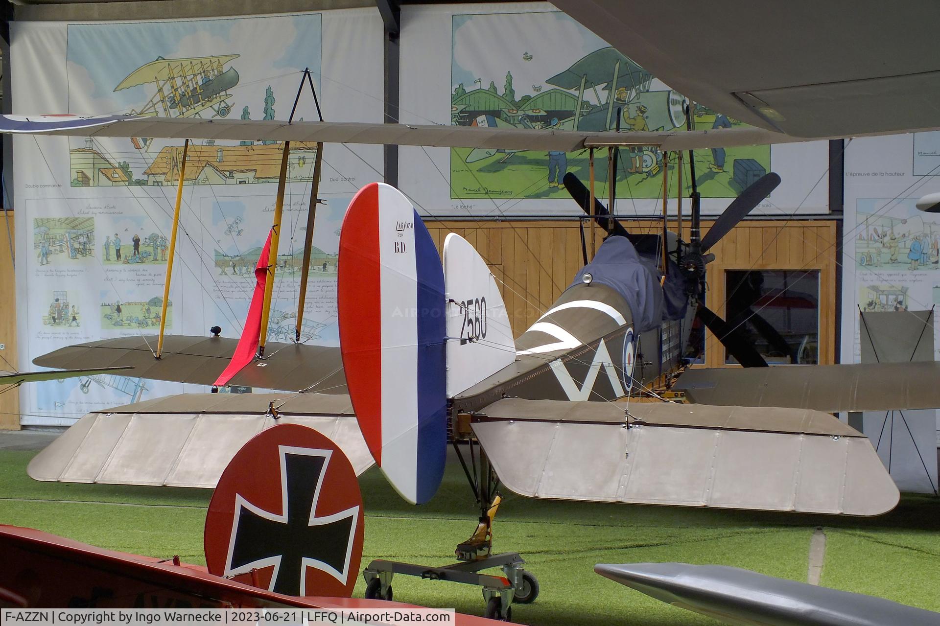F-AZZN, 2009 Royal Aircraft Factory BE-2f Replica C/N MF01, Royal Aircraft Factory B.E.2F replica at the Musee Volant Salis/Aero Vintage Academy, Cerny