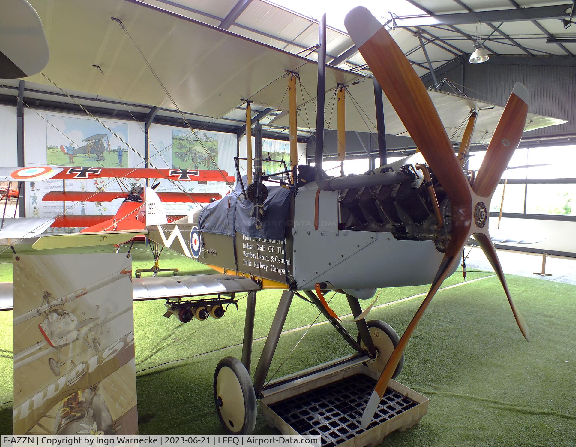 F-AZZN, 2009 Royal Aircraft Factory BE-2f Replica C/N MF01, Royal Aircraft Factory B.E.2F replica at the Musee Volant Salis/Aero Vintage Academy, Cerny