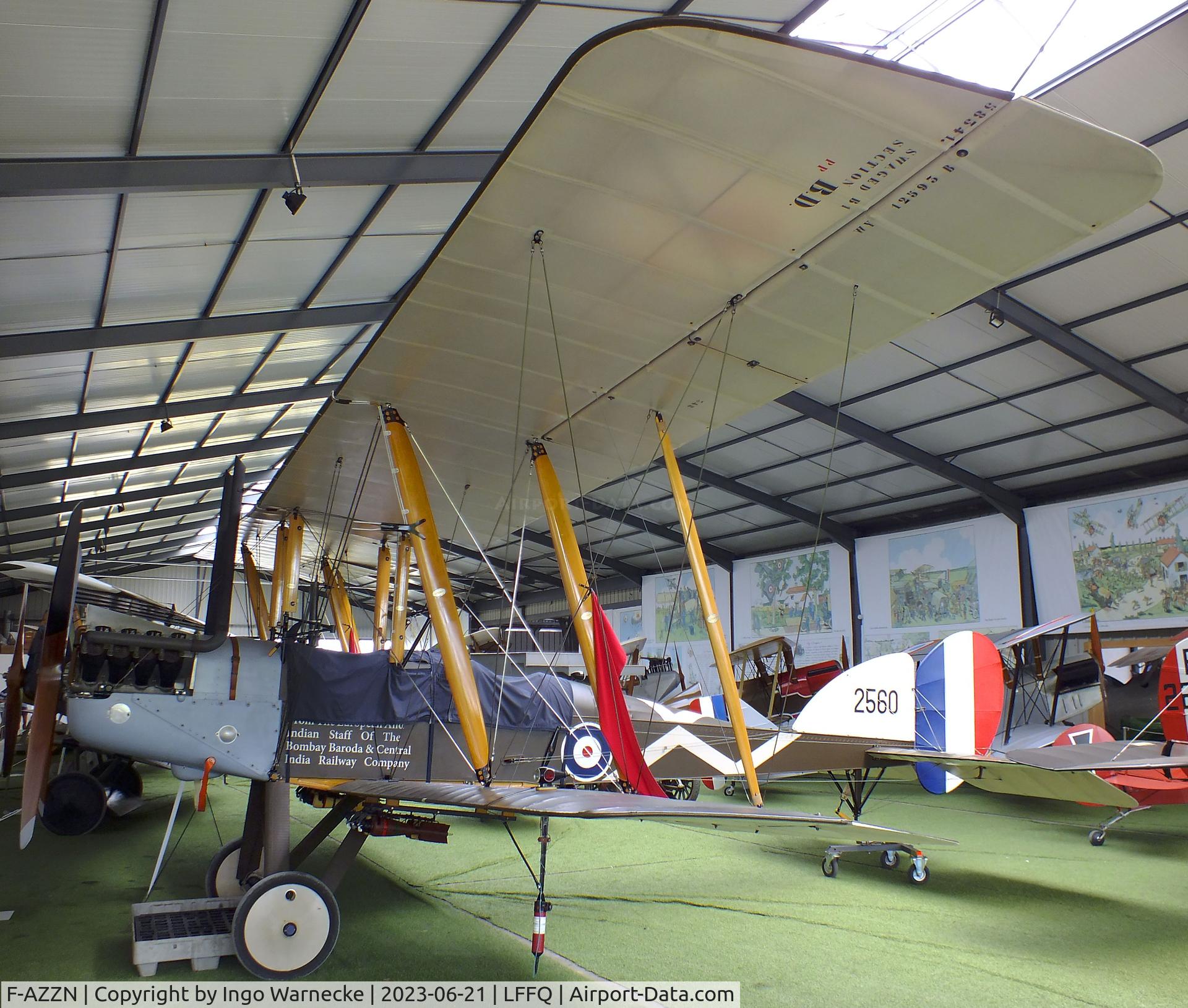 F-AZZN, 2009 Royal Aircraft Factory BE-2f Replica C/N MF01, Royal Aircraft Factory B.E.2F replica at the Musee Volant Salis/Aero Vintage Academy, Cerny
