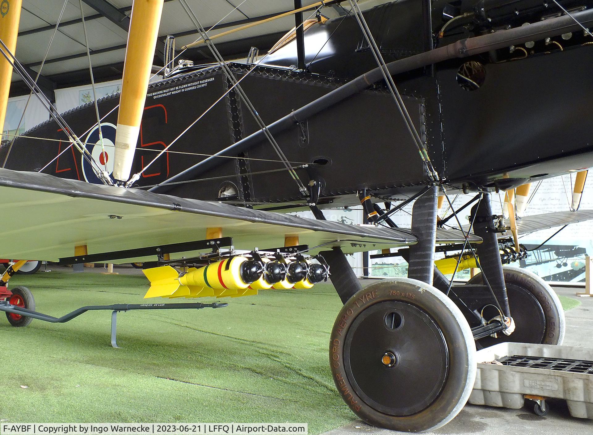 F-AYBF, Bristol F.2B Fighter C/N C794, Bristol F.2B Fighter (minus prop) at the Musee Volant Salis/Aero Vintage Academy, Cerny