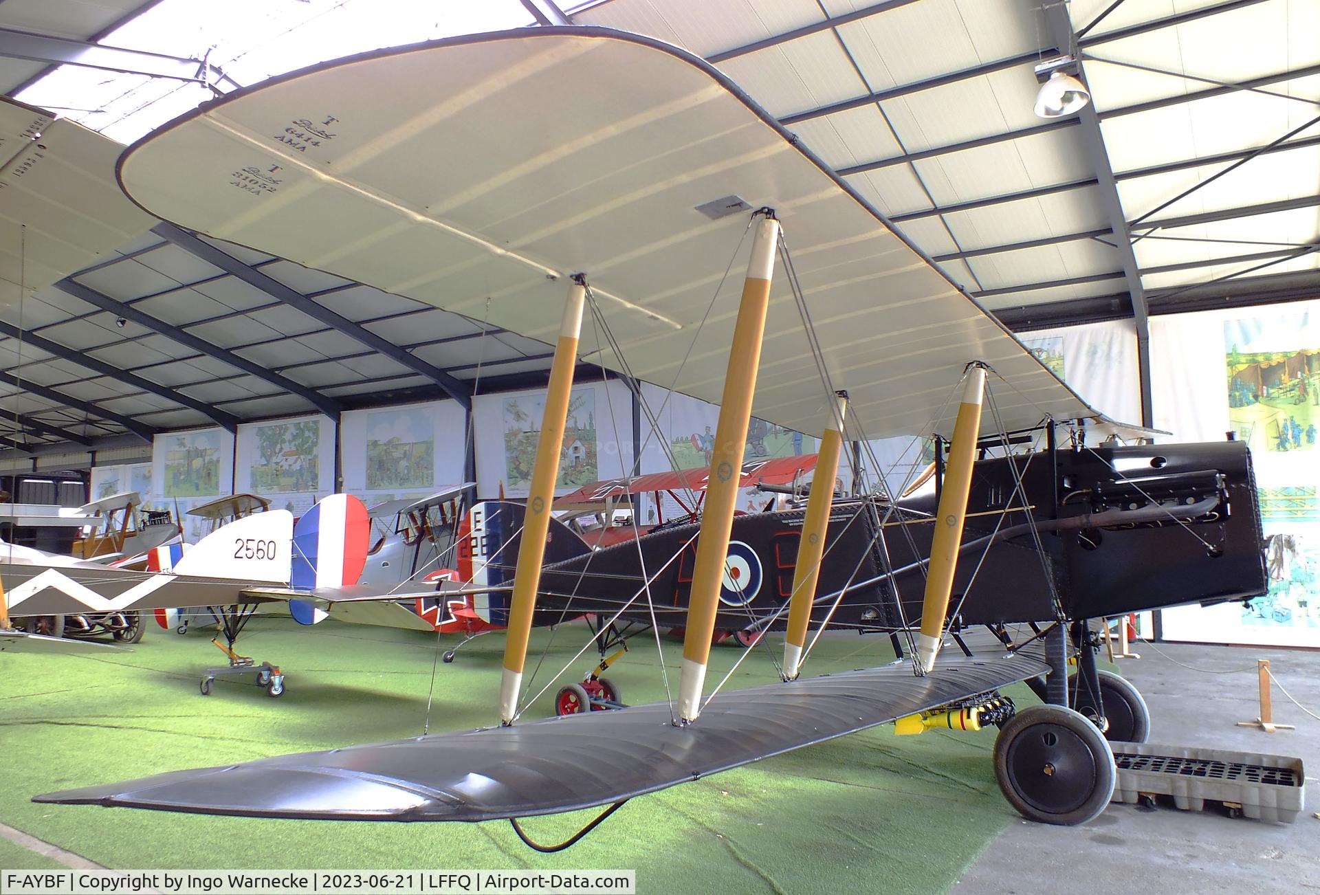 F-AYBF, Bristol F.2B Fighter C/N C794, Bristol F.2B Fighter (minus prop) at the Musee Volant Salis/Aero Vintage Academy, Cerny