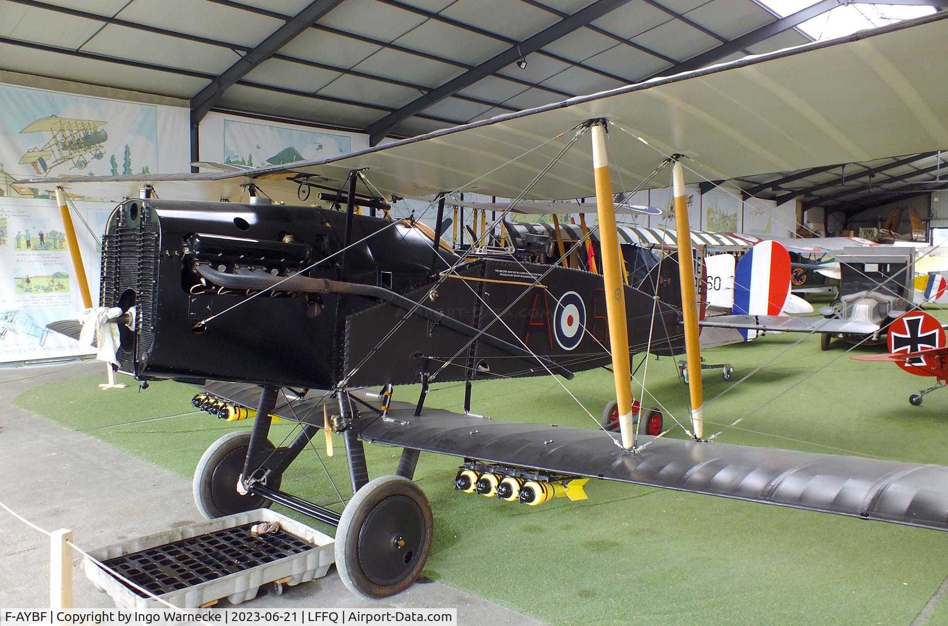 F-AYBF, Bristol F.2B Fighter C/N C794, Bristol F.2B Fighter (minus prop) at the Musee Volant Salis/Aero Vintage Academy, Cerny
