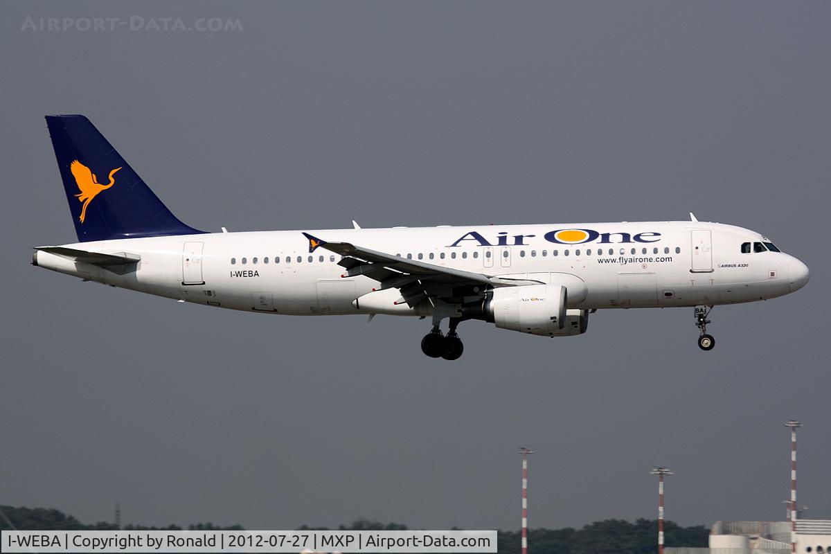 I-WEBA, 2007 Airbus A320-214 C/N 3138, at mxp