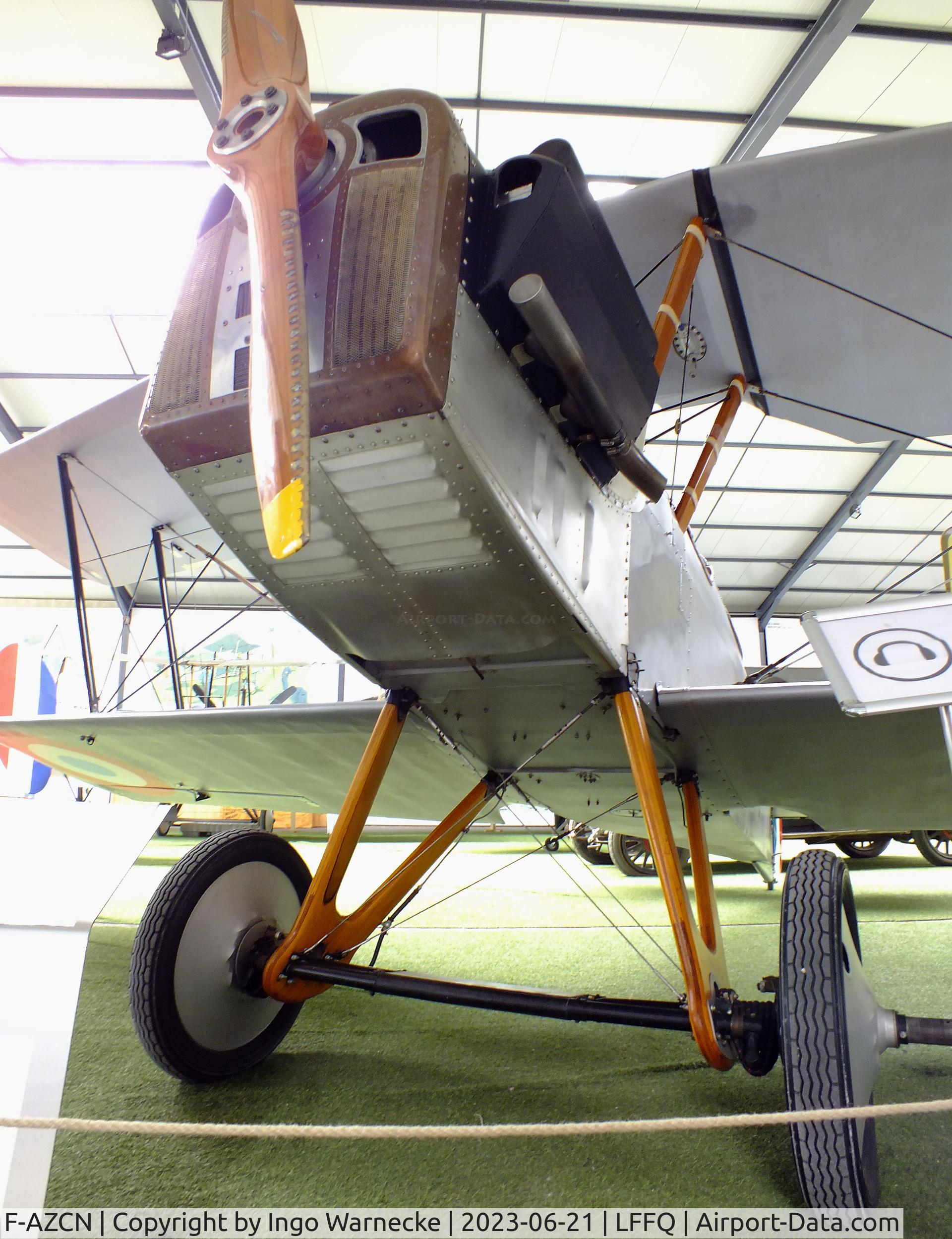F-AZCN, Royal Aircraft Factory SE-5A Replica C/N 02, Amicale Jean Salis R.A.F. S.E.5 two-seater look-alike (converted from a Stampe SV-4) at the Musee Volant Salis/Aero Vintage Academy, Cerny