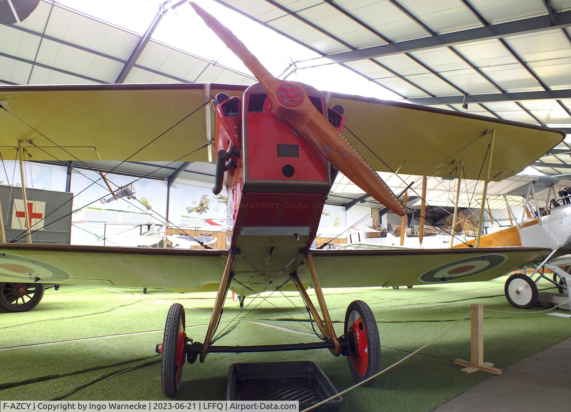 F-AZCY, Royal Aircraft Factory SE-5A Replica C/N 03, Amicale Jean Salis R.A.F. S.E.5A look-alike (converted from a Stampe SV-4) at the Musee Volant Salis/Aero Vintage Academy, Cerny