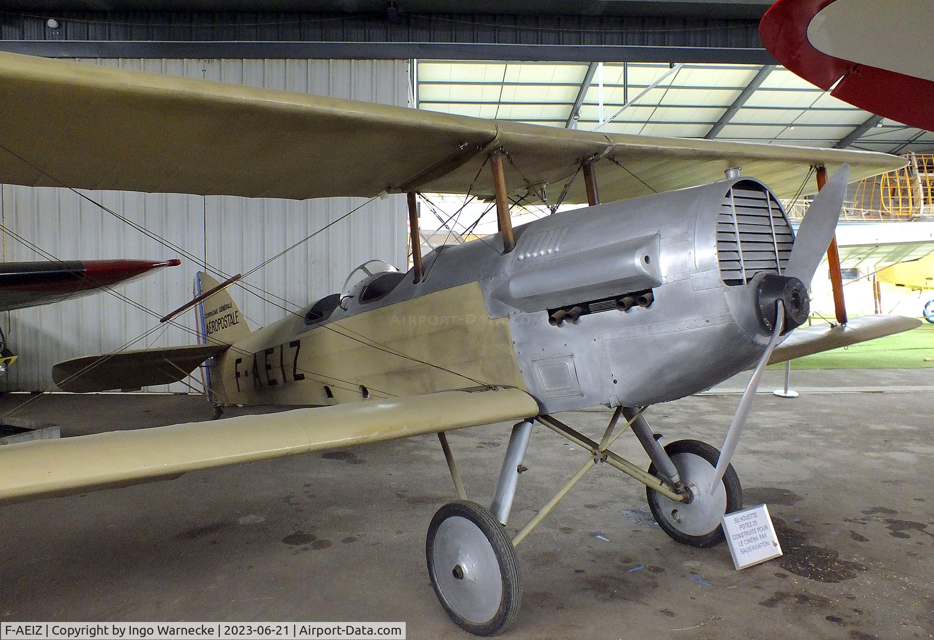 F-AEIZ, Potez 25 Replica C/N Not found F-AEIZ, Potez 25 static look-alike (converted from Caudron C.275 Luciole) at the Musee Volant Salis/Aero Vintage Academy, Cerny