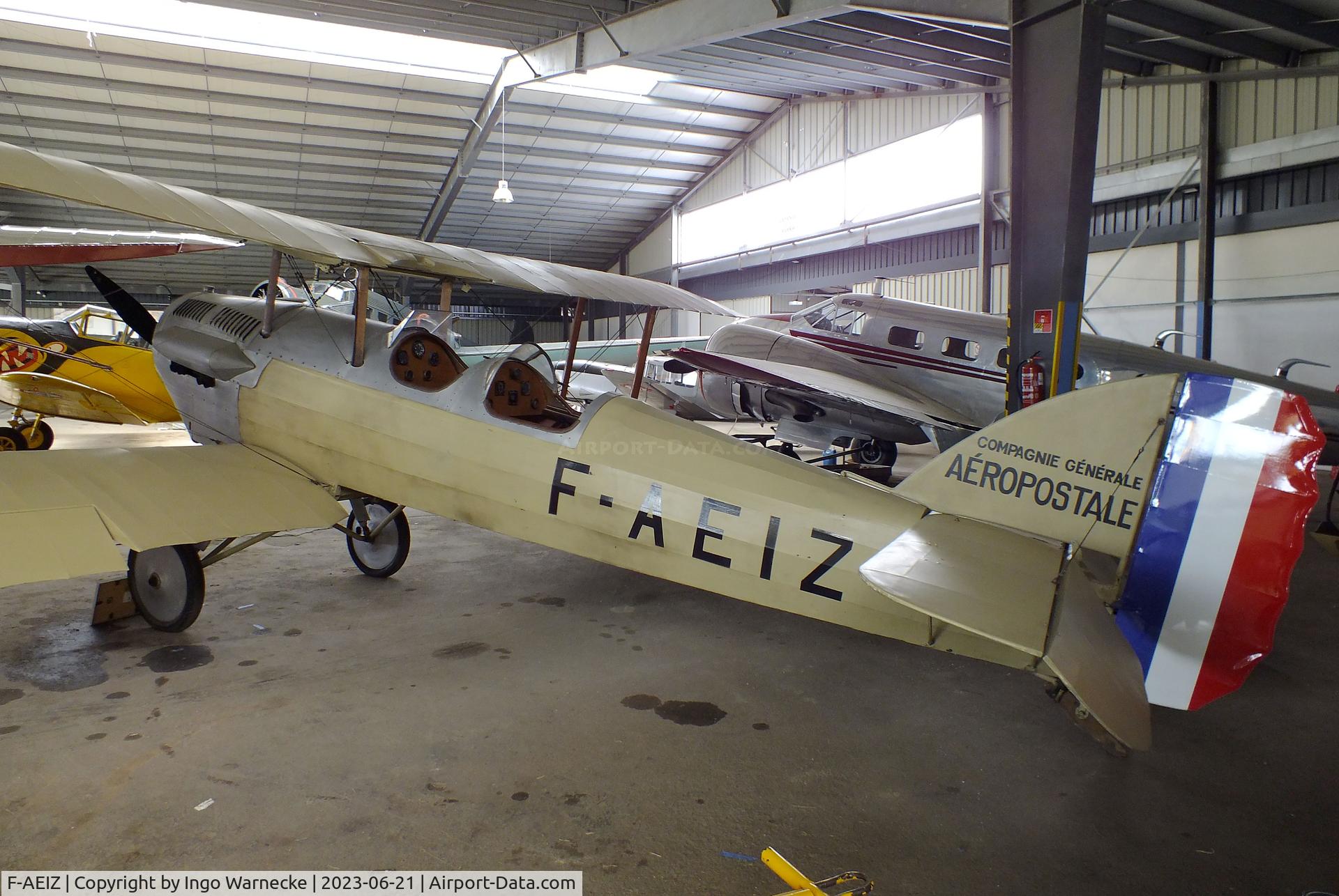 F-AEIZ, Potez 25 Replica C/N Not found F-AEIZ, Potez 25 static look-alike (converted from Caudron C.275 Luciole) at the Musee Volant Salis/Aero Vintage Academy, Cerny