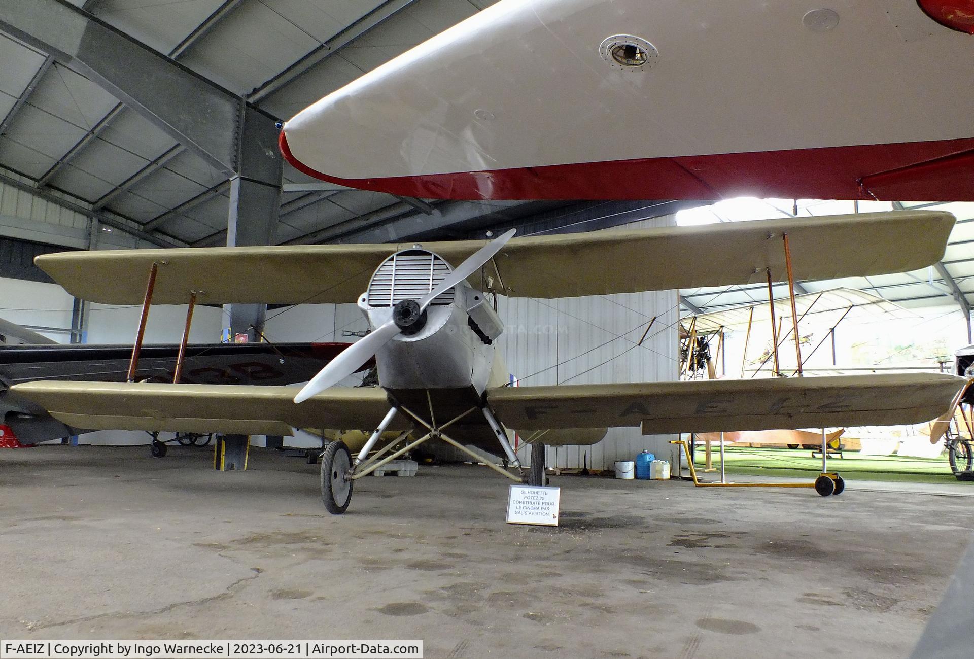 F-AEIZ, Potez 25 Replica C/N Not found F-AEIZ, Potez 25 static look-alike (converted from Caudron C.275 Luciole) at the Musee Volant Salis/Aero Vintage Academy, Cerny