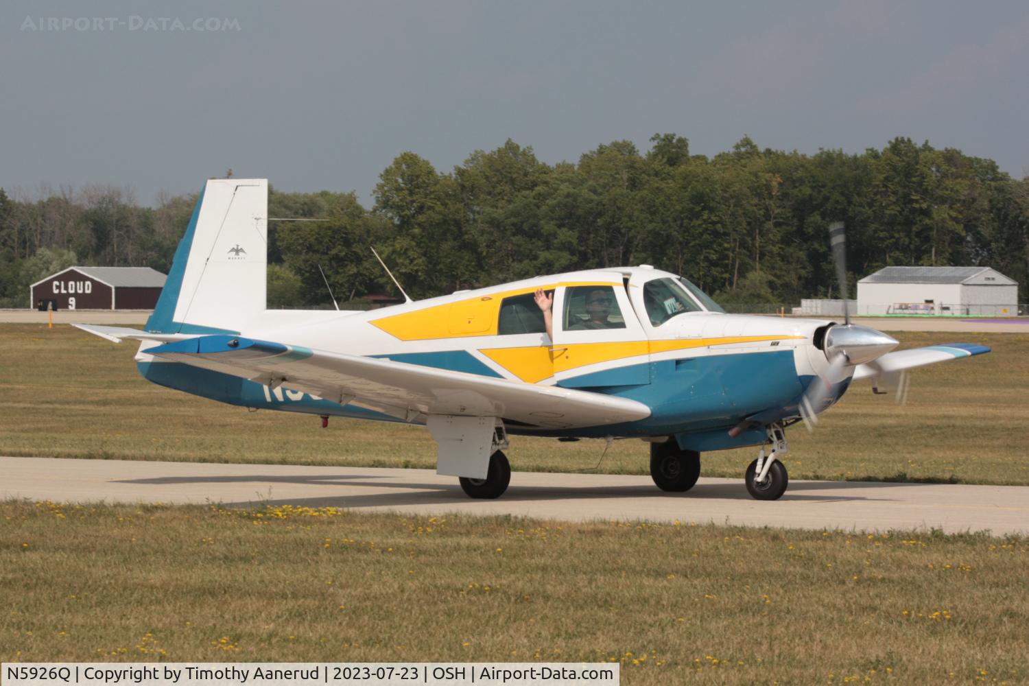 N5926Q, 1965 Mooney M20E C/N 828, 1965 Mooney M20E, c/n: 828, AirVenture 2023